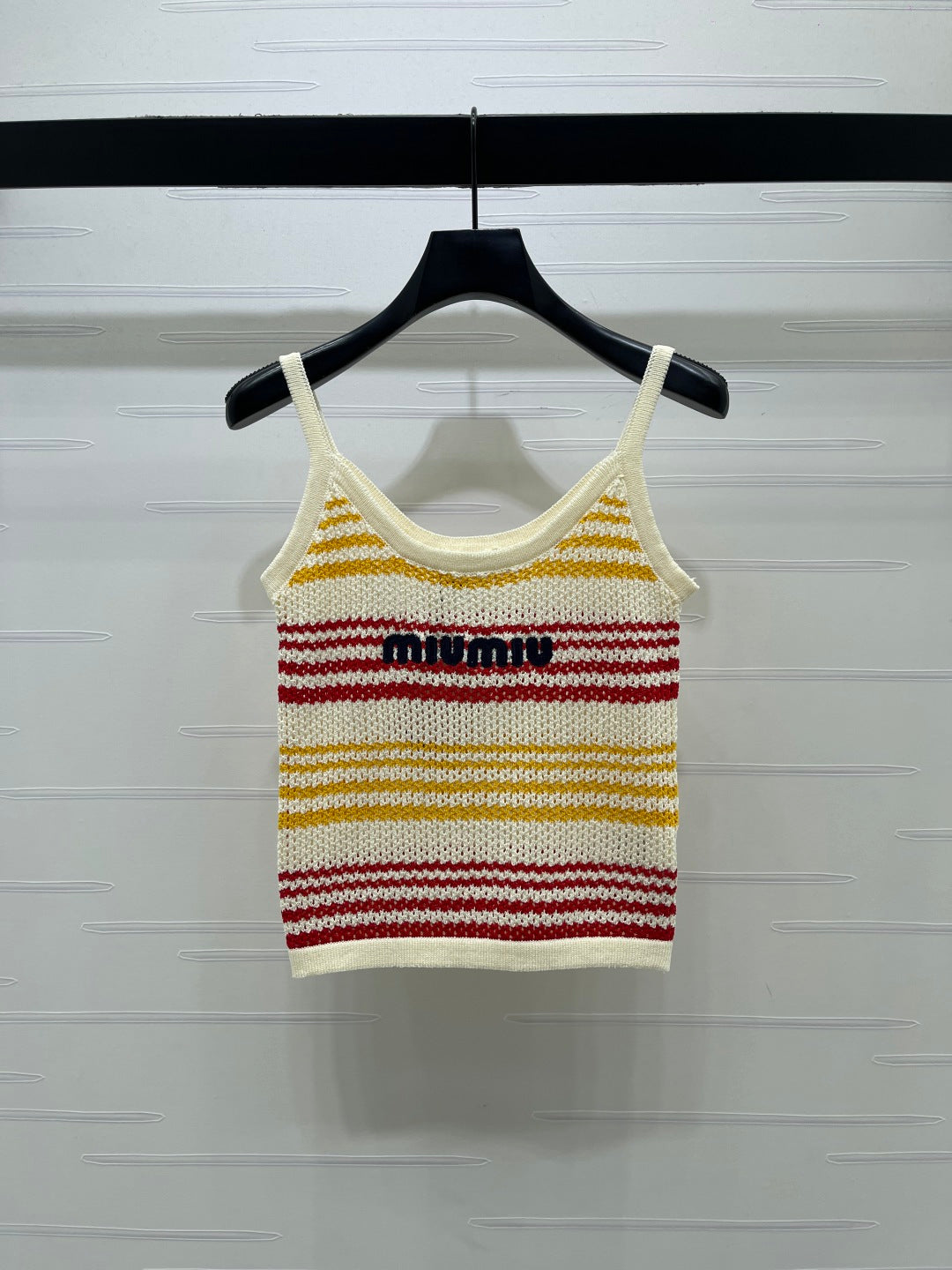 Miu Striped Red Yellow Wool 373128
