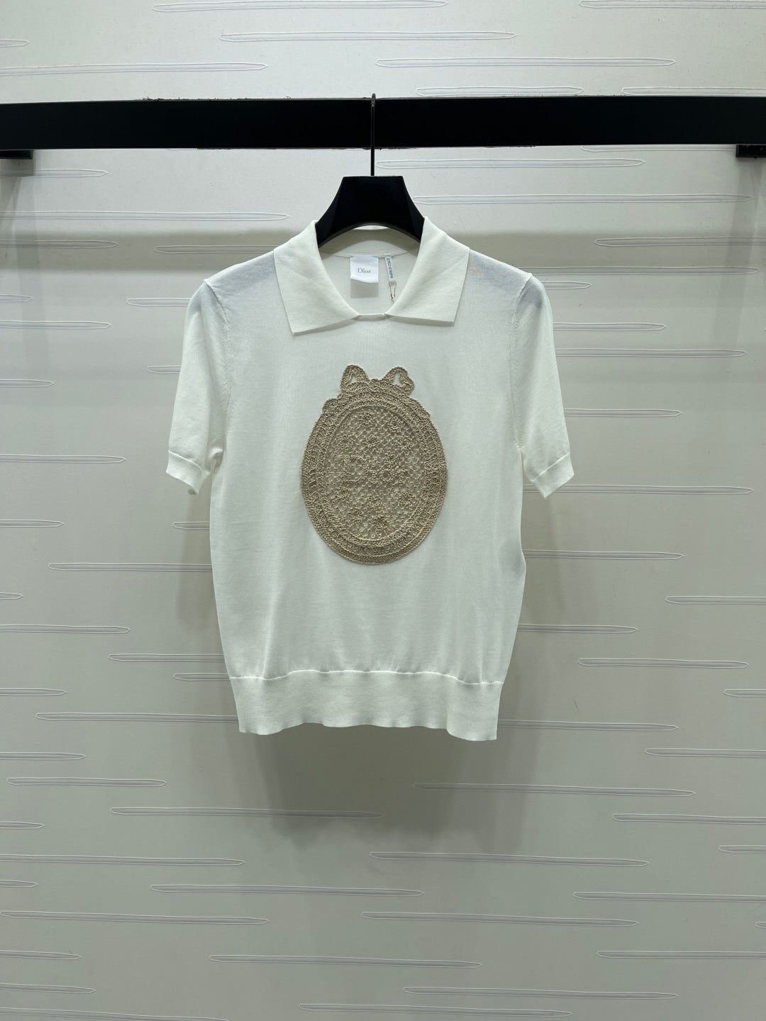 CD Dioriviera Dior Médaillon Short-Sleeved Sweater 392653