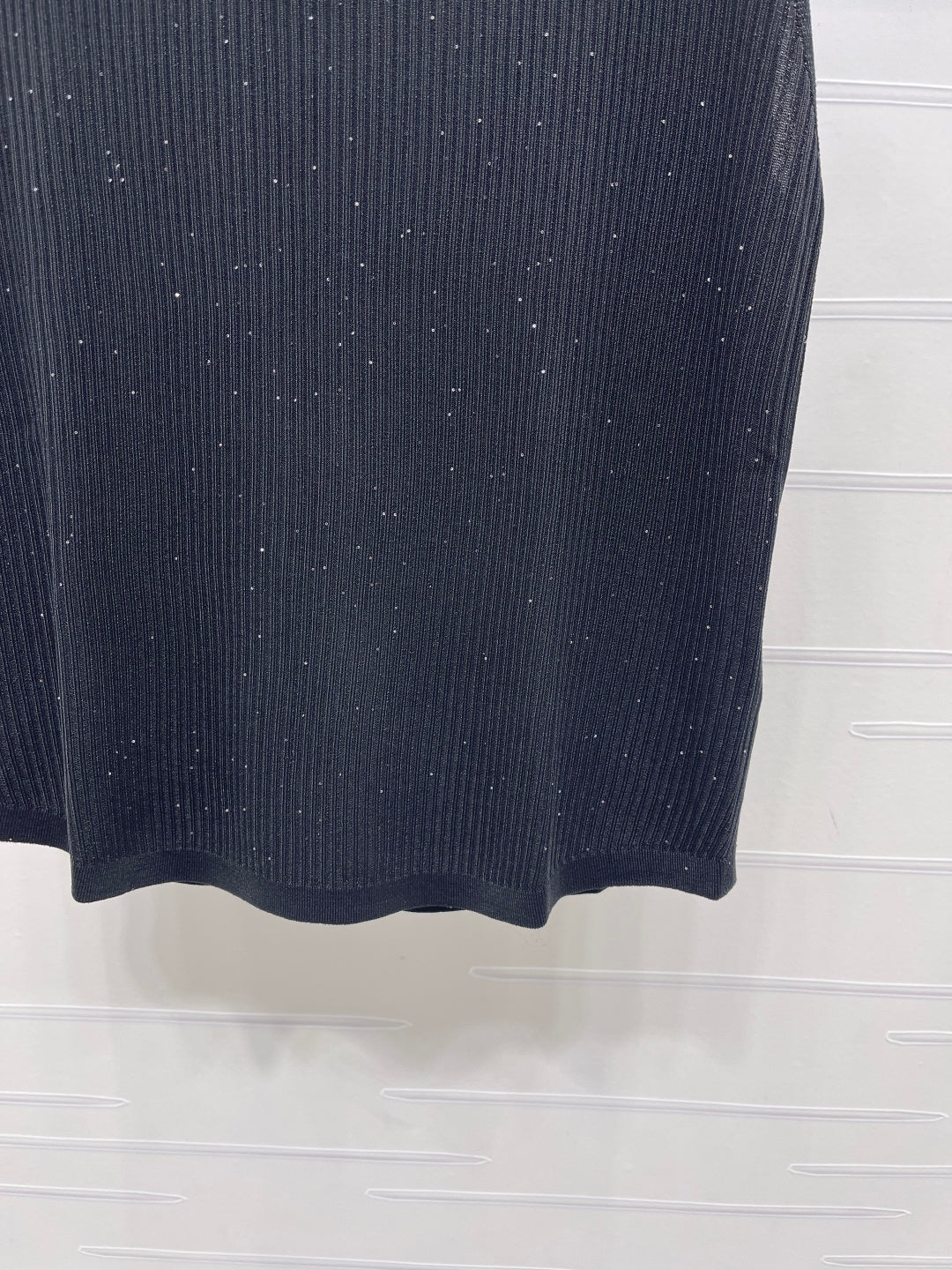 CC 26s Sequined Knit Vest Black Nylon Silk Wool 401614