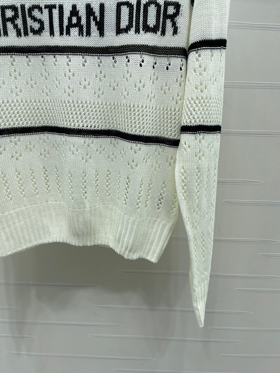 CD 26s Short-Sleeved Sweater White Wool 410778