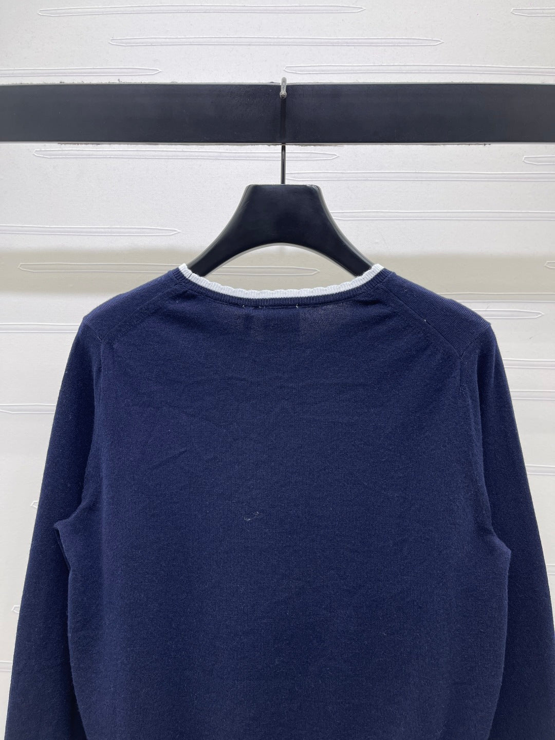 CD Qixi Long-Sleeved Sweater Dark Blue Wool 410783