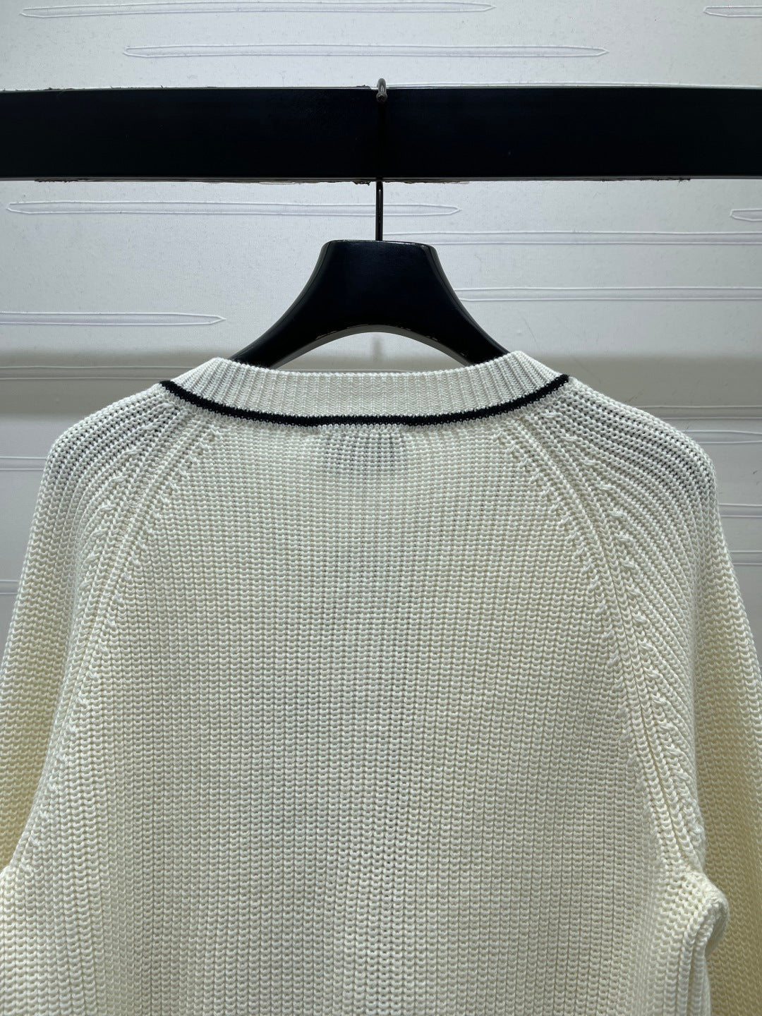 Chanel 26s Contrast Trim Knit Cardigan 439875
