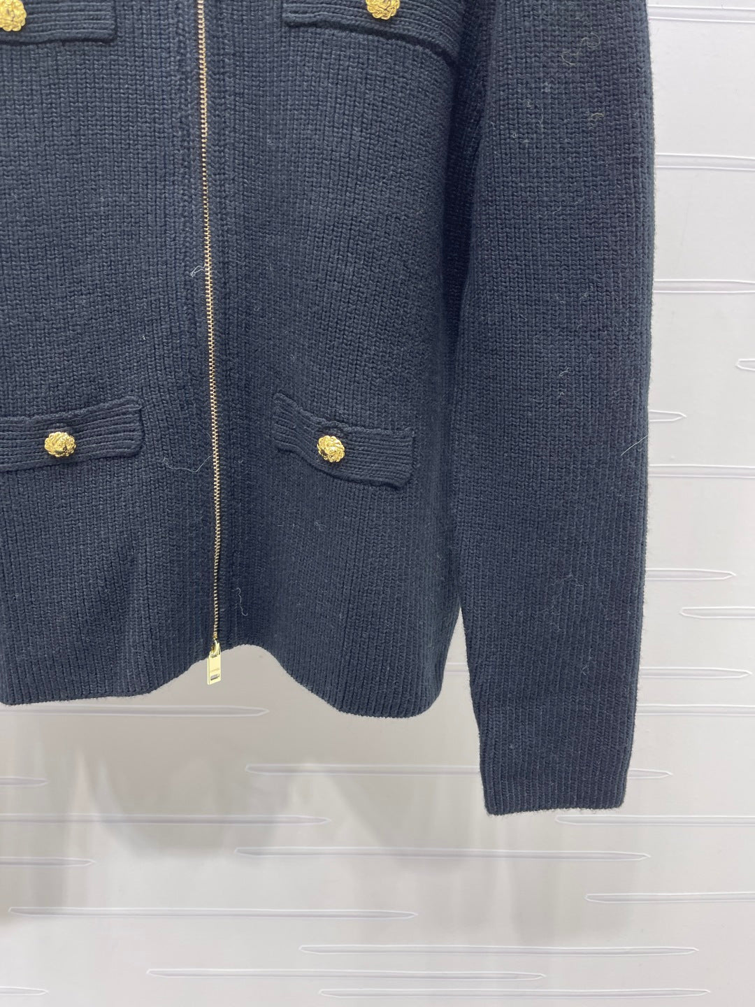 CC 26s Zip Up Cardigan Cashmere Blend Knit 439795