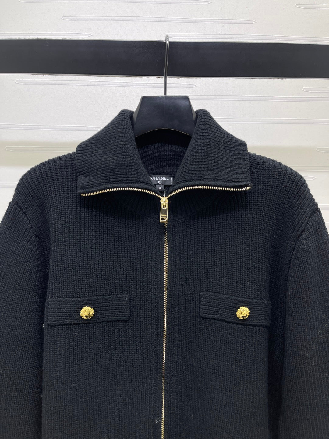CC 26s Zip Up Cardigan Cashmere Blend Knit 439795