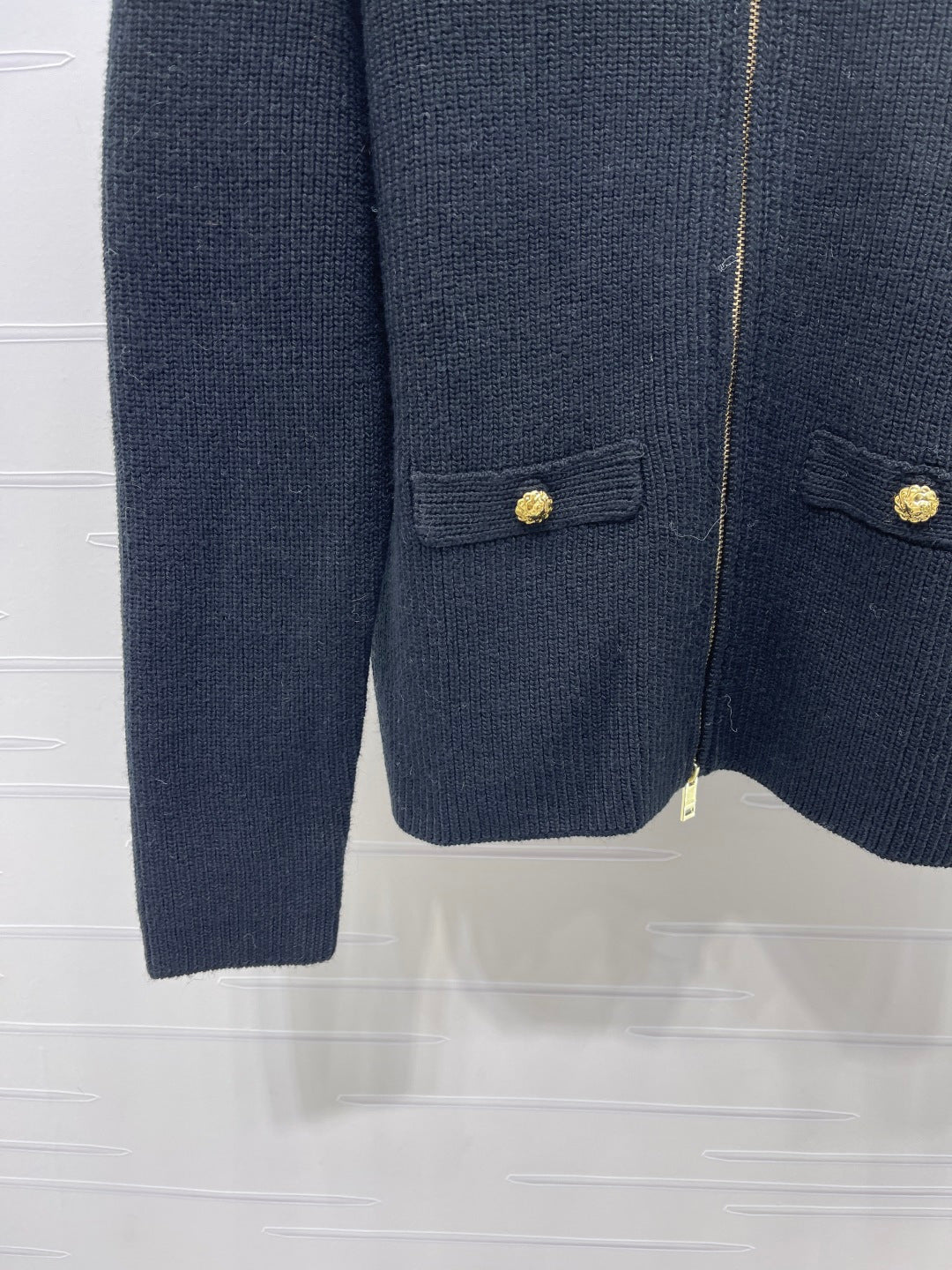 CC 26s Zip Up Cardigan Cashmere Blend Knit 439795