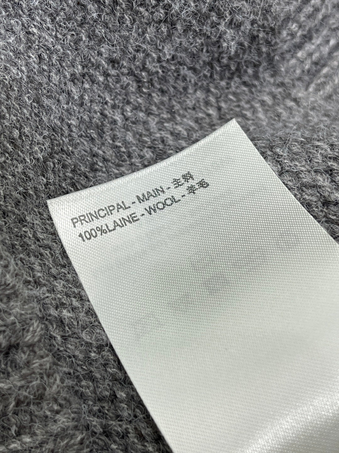 CD 26s Cannage Cardigan Wool Cashmere Grey Knit 439850
