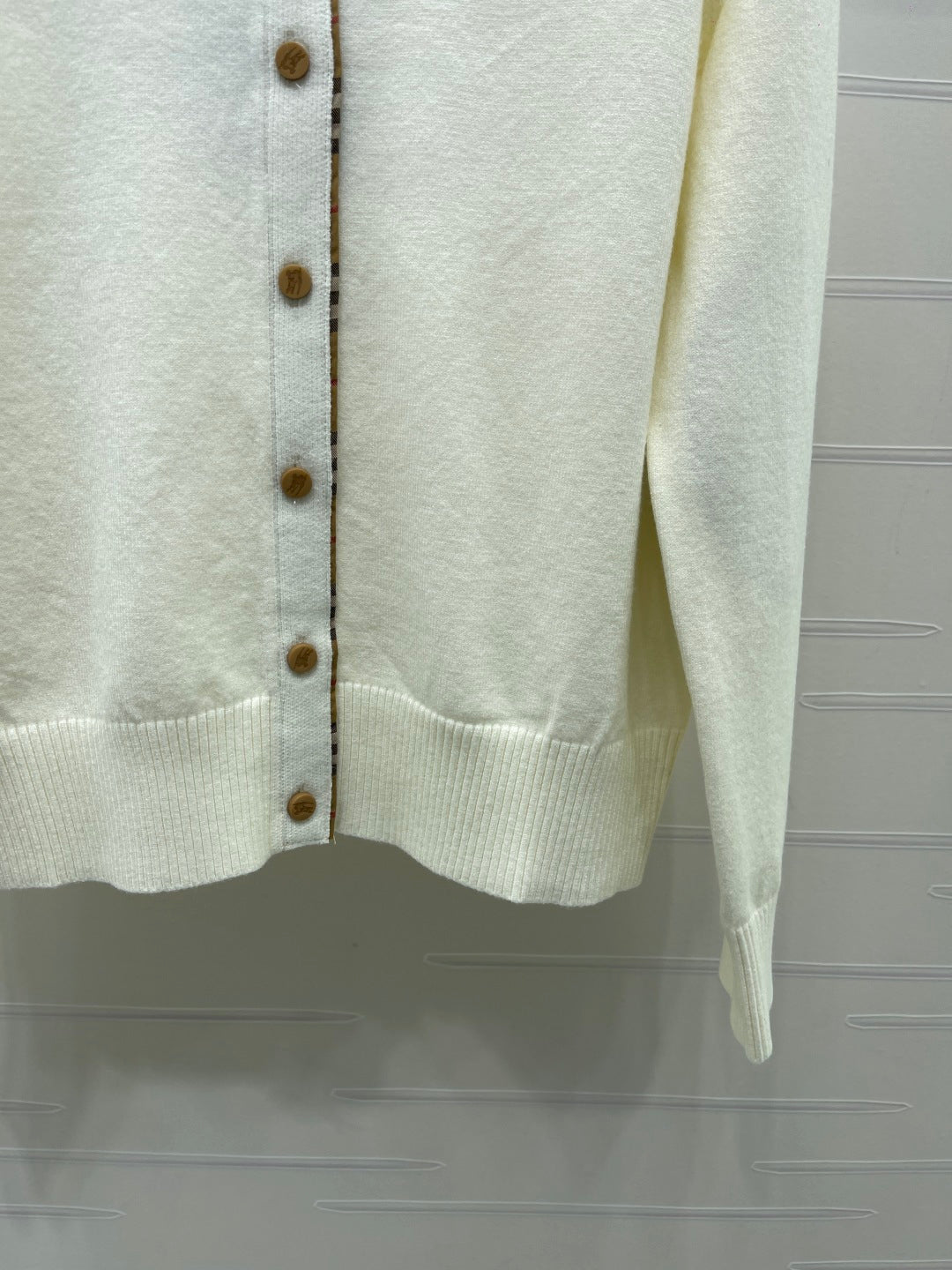 BRR 26s Cardigan Wool White Knit 439811