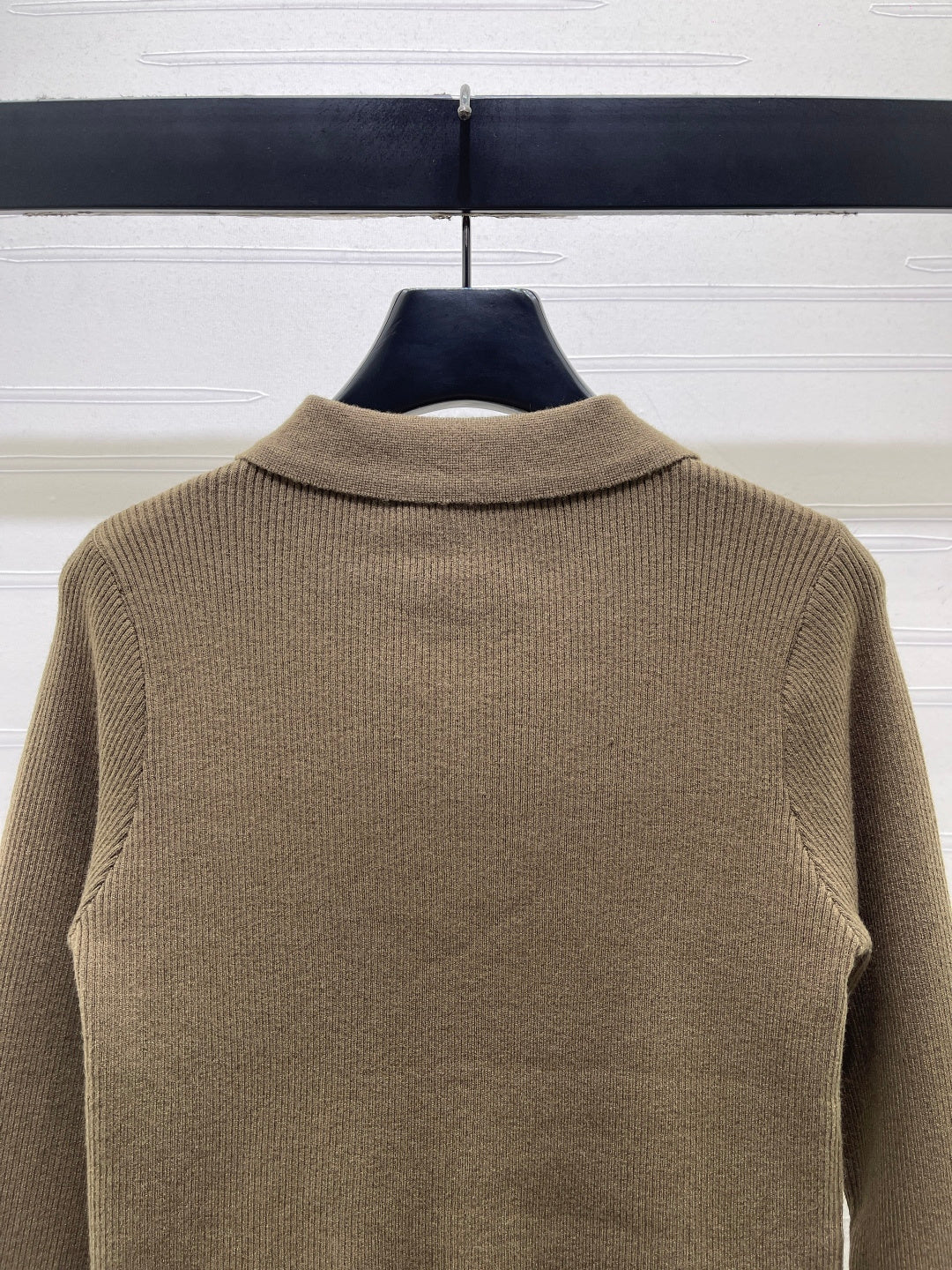 MM 26s Ribbed Cardigan Wool Khaki Knit 439817
