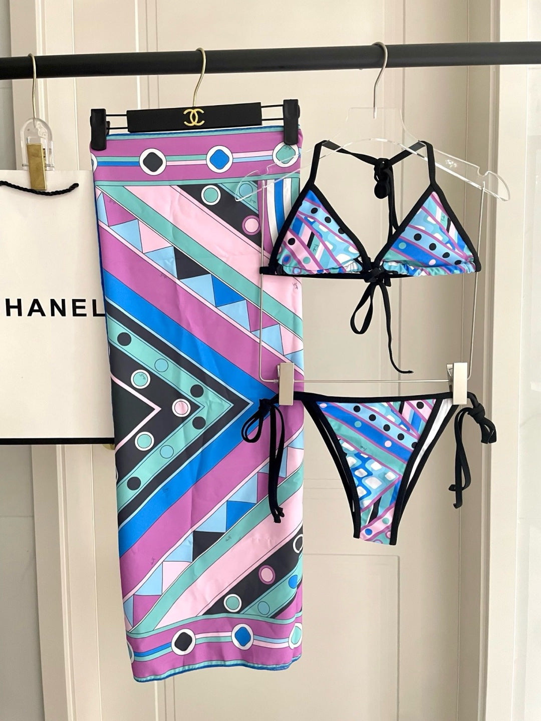 Pucci Three-Piece Bikini 339058