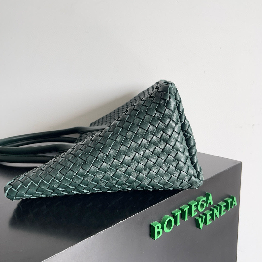 BV Large Cabat Bag 51cm Green Leather GHW