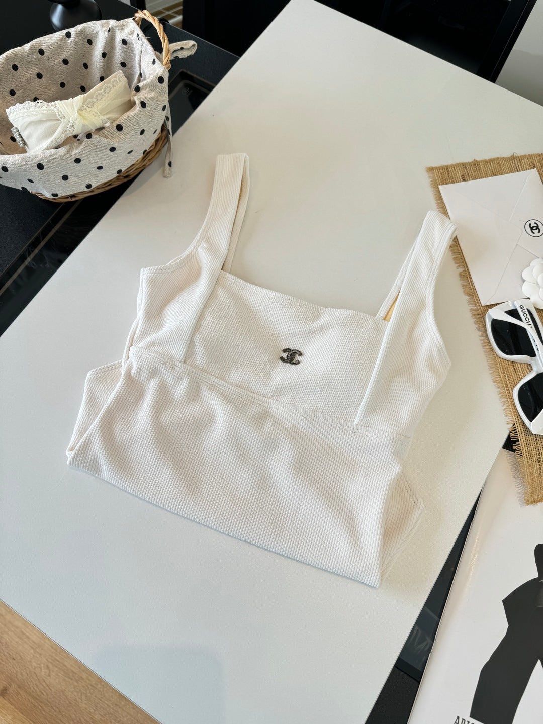 Chanel Bikini White Cotton 185839