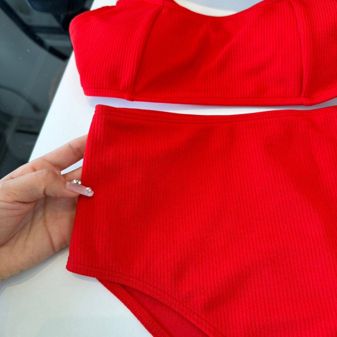 Celine 26s Two-Piece Bikini Red 201806