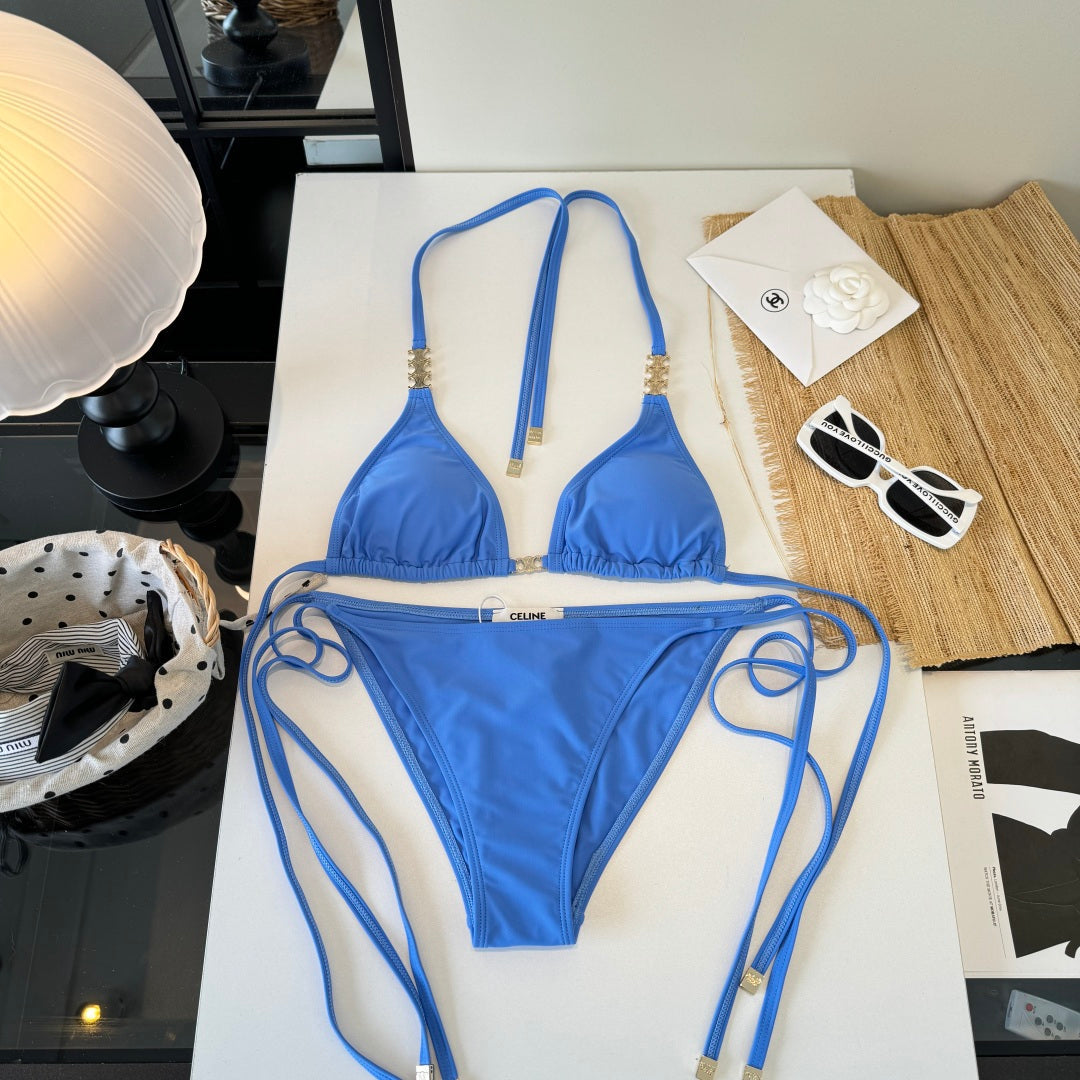 Celine Two-Piece Bikini Sky Blue 203013