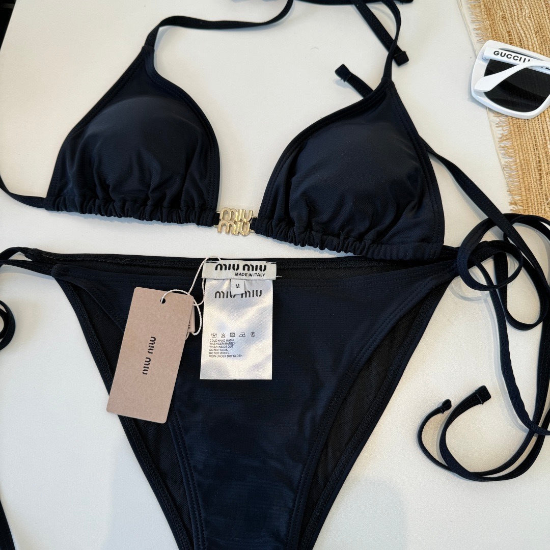 Miu Two-Piece Bikini Black 310993