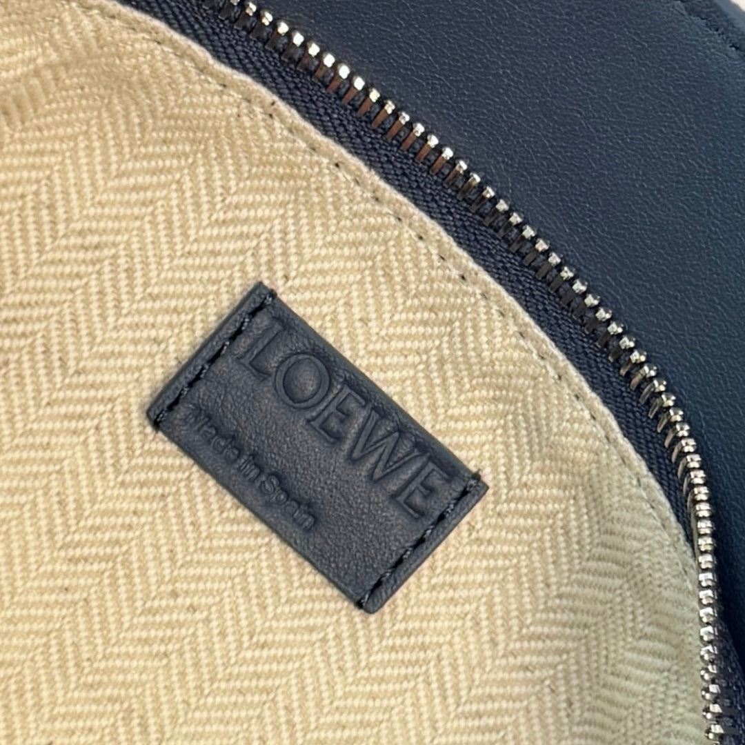 Loewe Puzzle Waist Bag 24 Navy Blue Cowhide