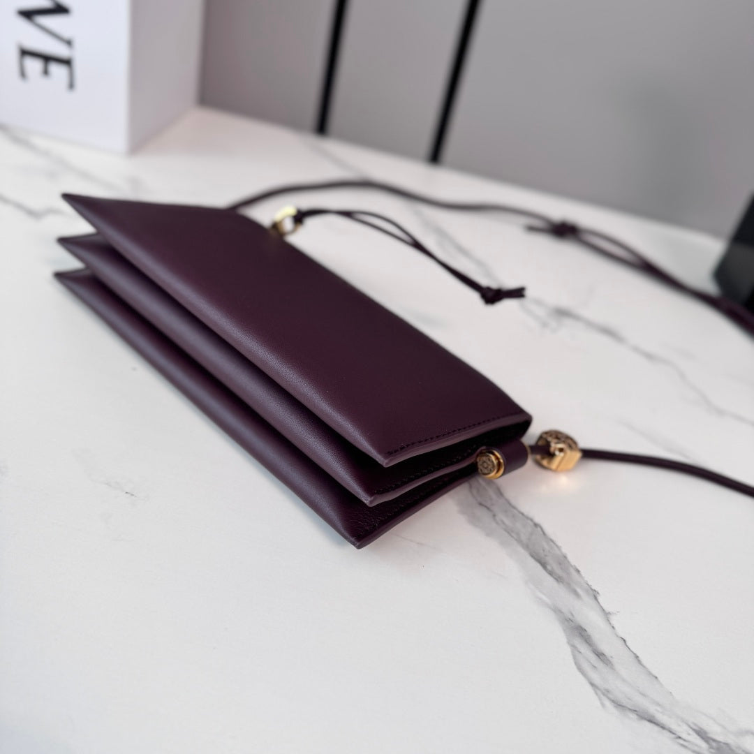 Loewe Joya Pouch Burgundy Calfskin 289461