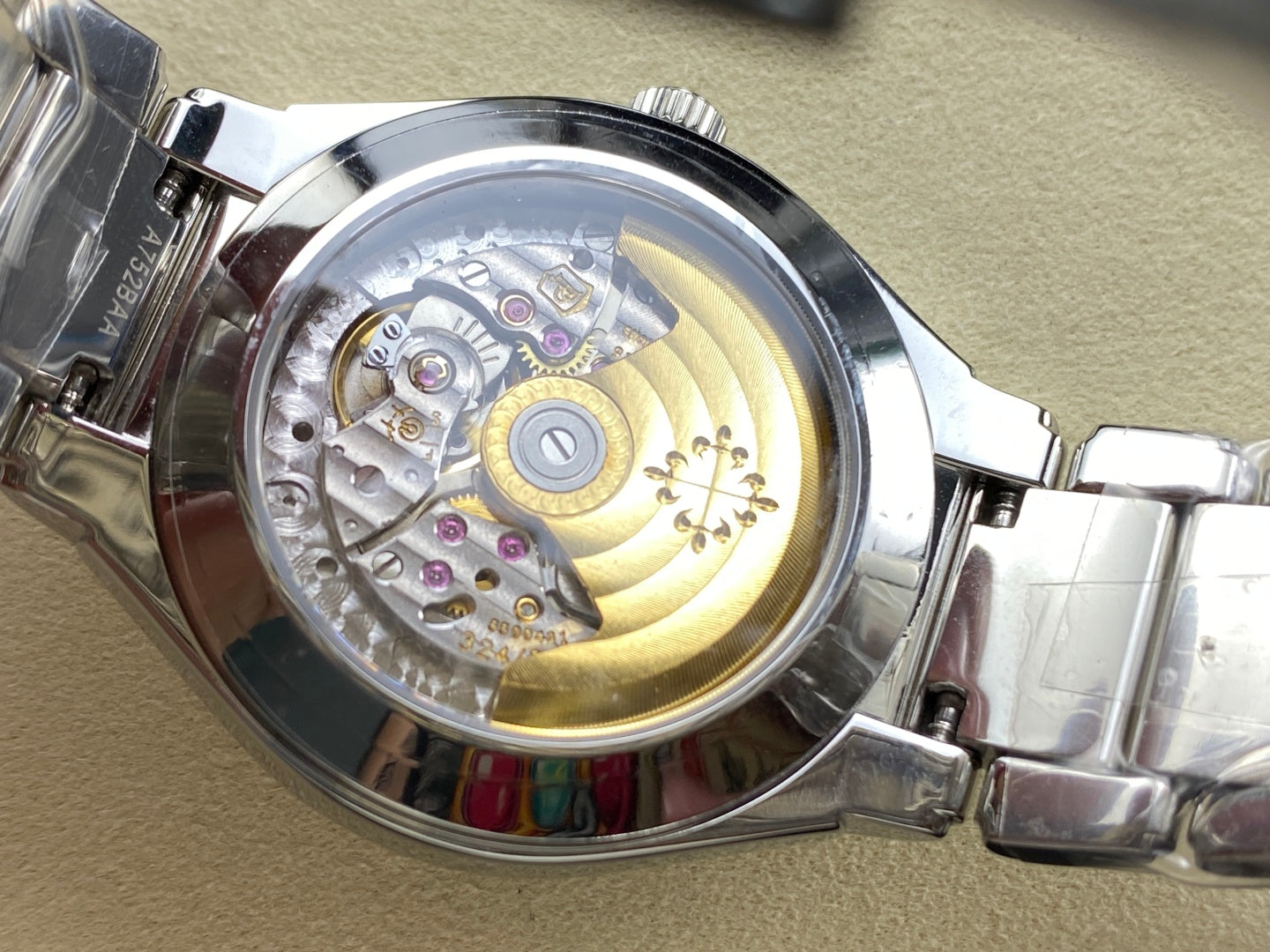 PATEK Twenty-Four 36mm Silver Dark Green Diamond