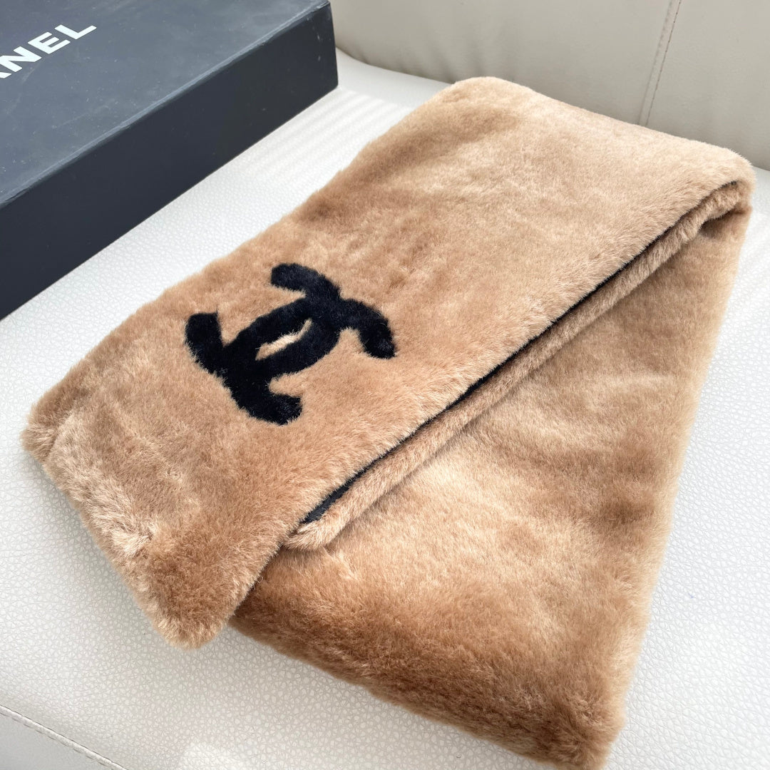 CC 25 Scarf 170cm Brown Black Fleece 968490