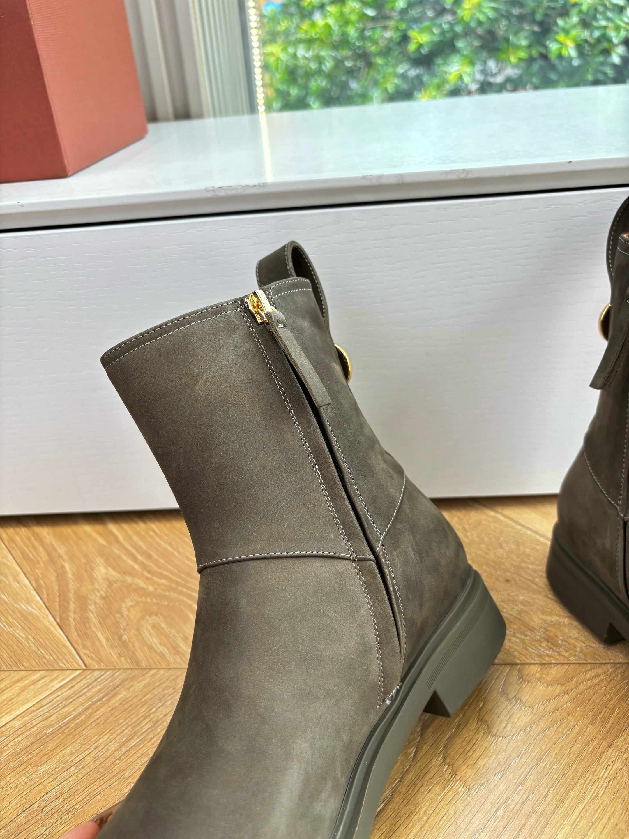 LP Kilda Ankle  Boots Olive Green Suede 507410