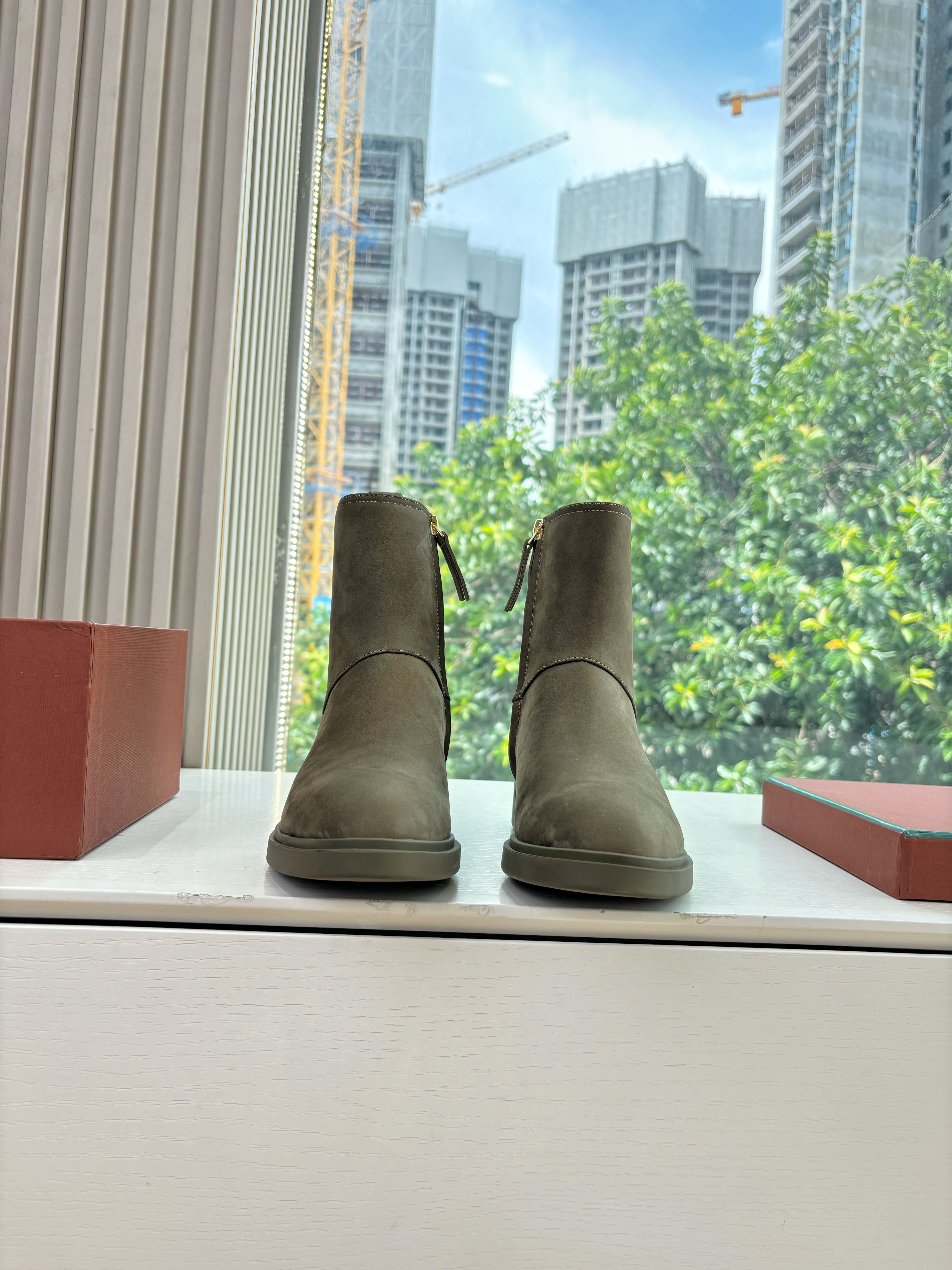 LP Kilda Ankle  Boots Olive Green Suede 507410