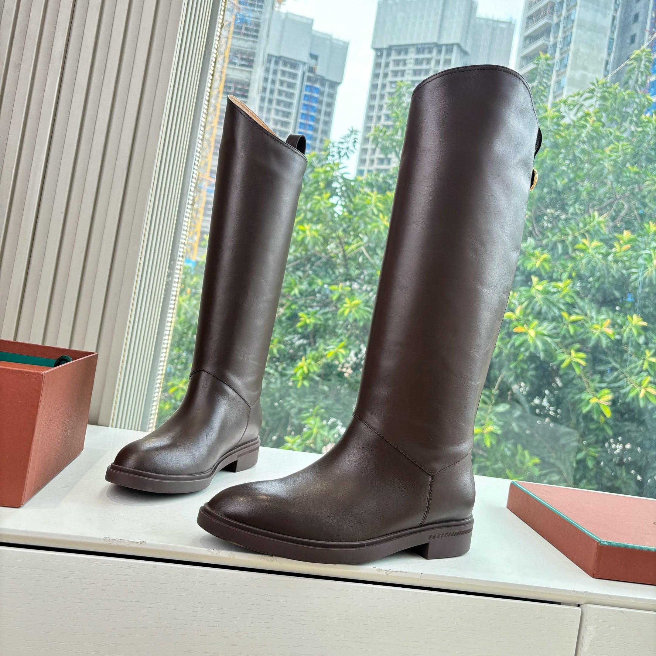 LP Kilda Knee-High Boots Brown Leather 507417