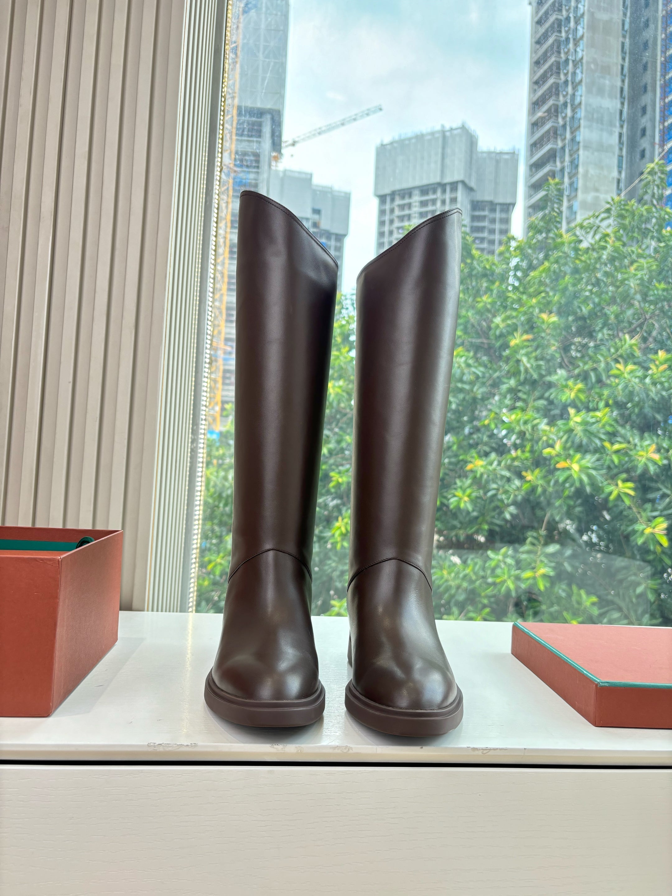 LP Kilda Knee-High Boots Brown Leather 507417