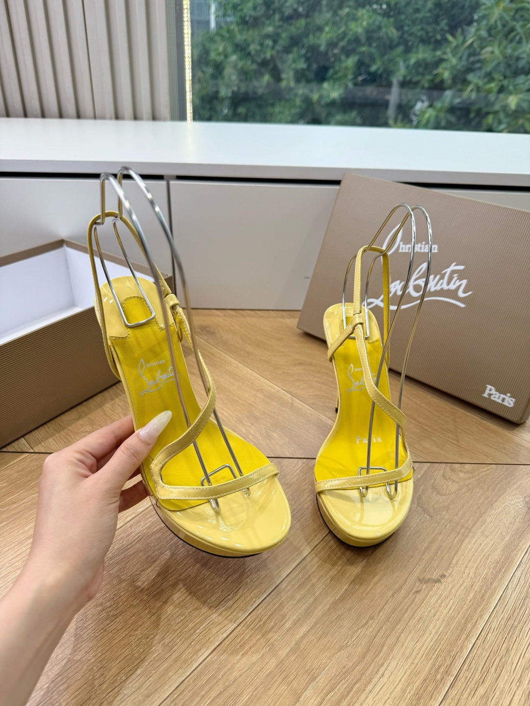 CL 26s Rosalie Alta 15cm Sandal Yellow Leather 932668