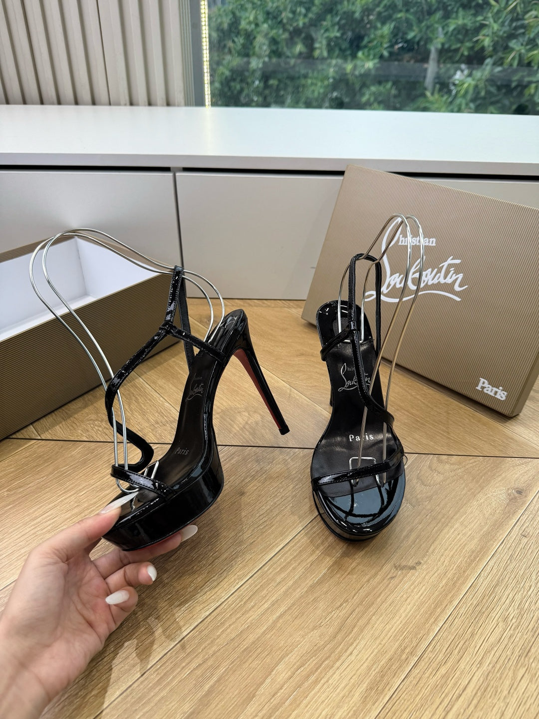 CL 26s Rosalie Alta 15cm Sandal Black Leather 932669
