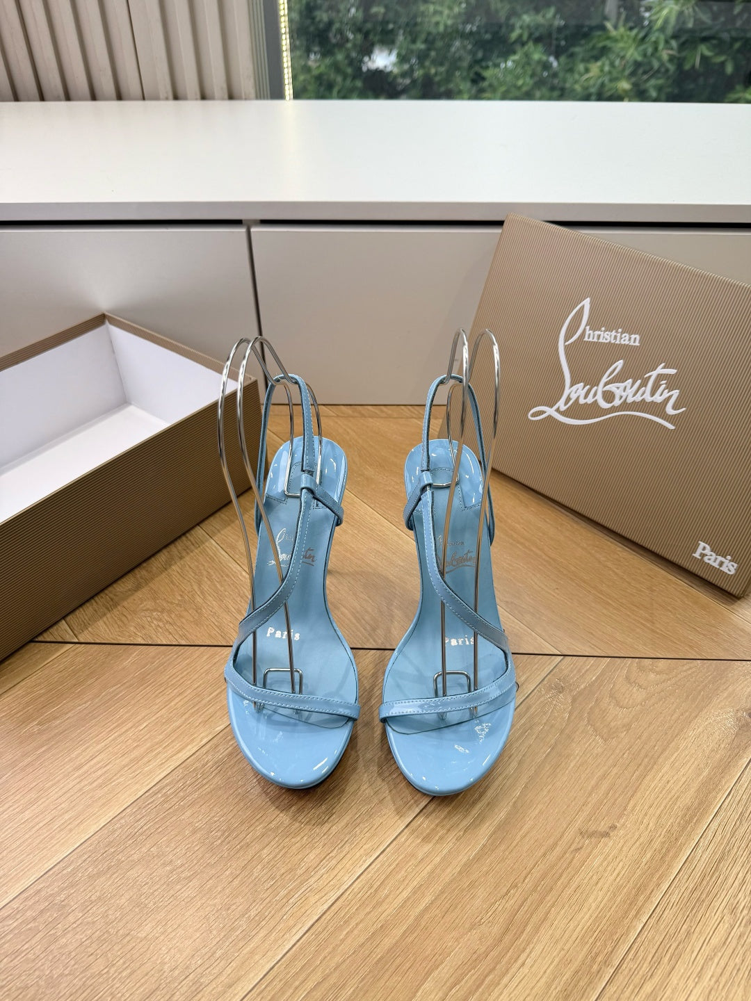 CL 26s Rosalie Alta 15cm Sandal Blue Leather 932670