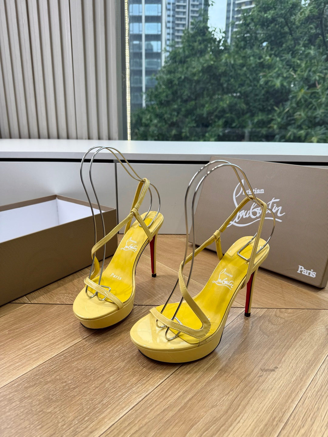 CL 26s Rosalie Alta 15cm Sandal Yellow Leather 932668