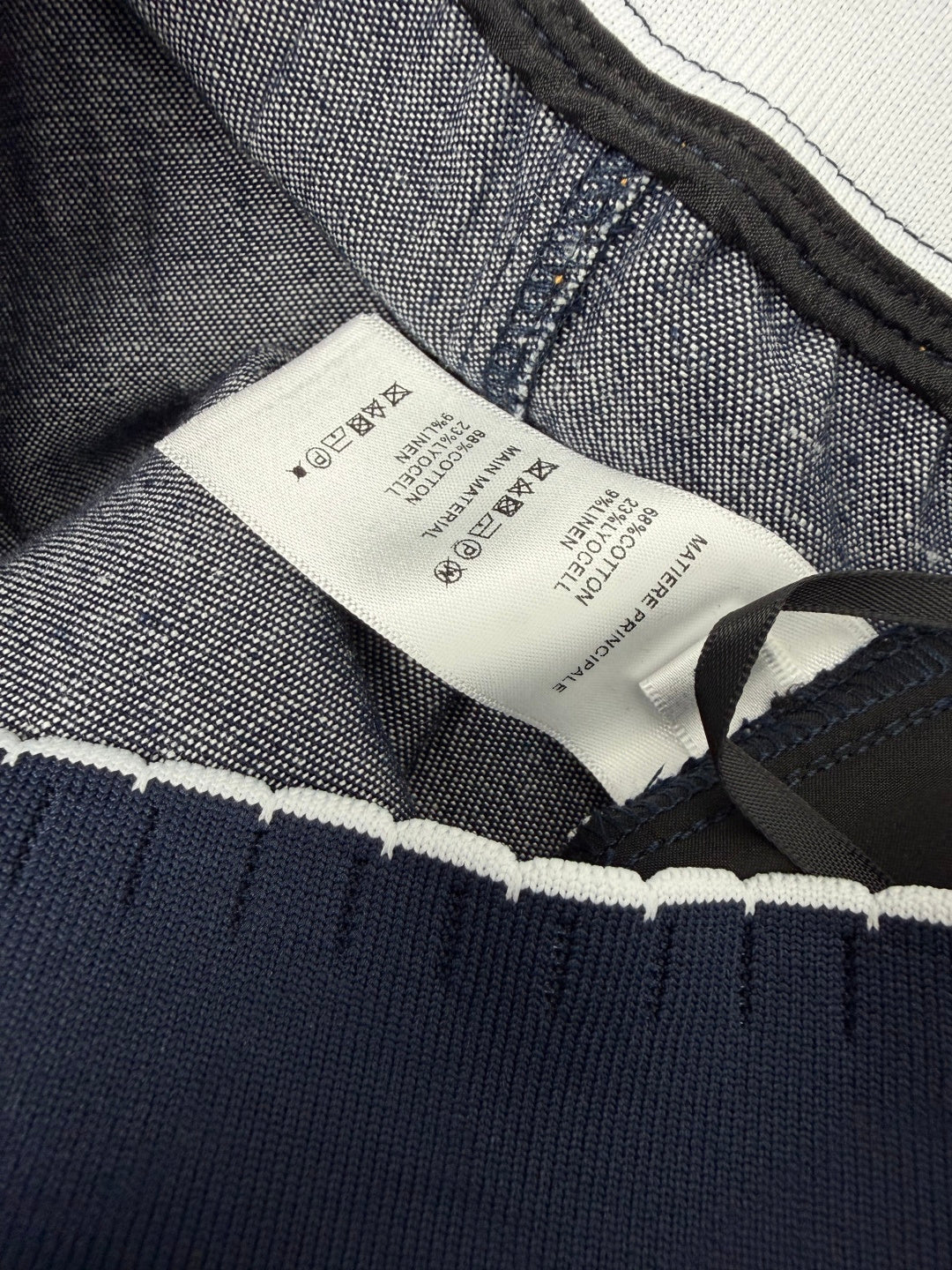 Celine 26s Waist Skirt Dark Blue Denim 399305