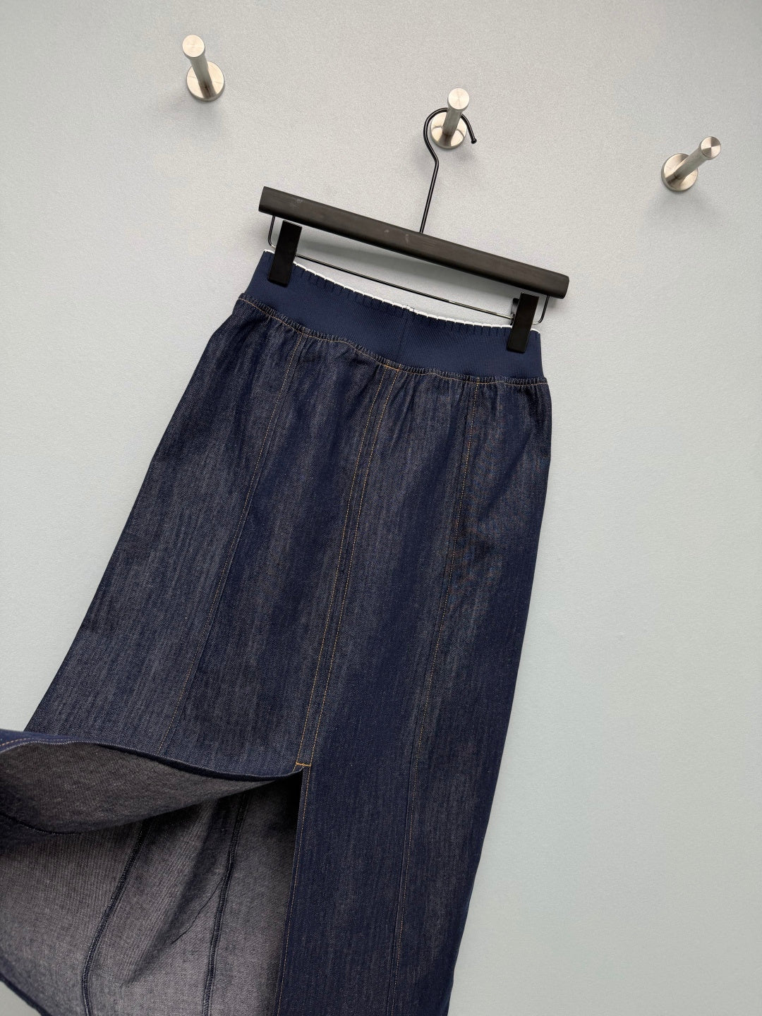 Celine 26s Waist Skirt Dark Blue Denim 399305