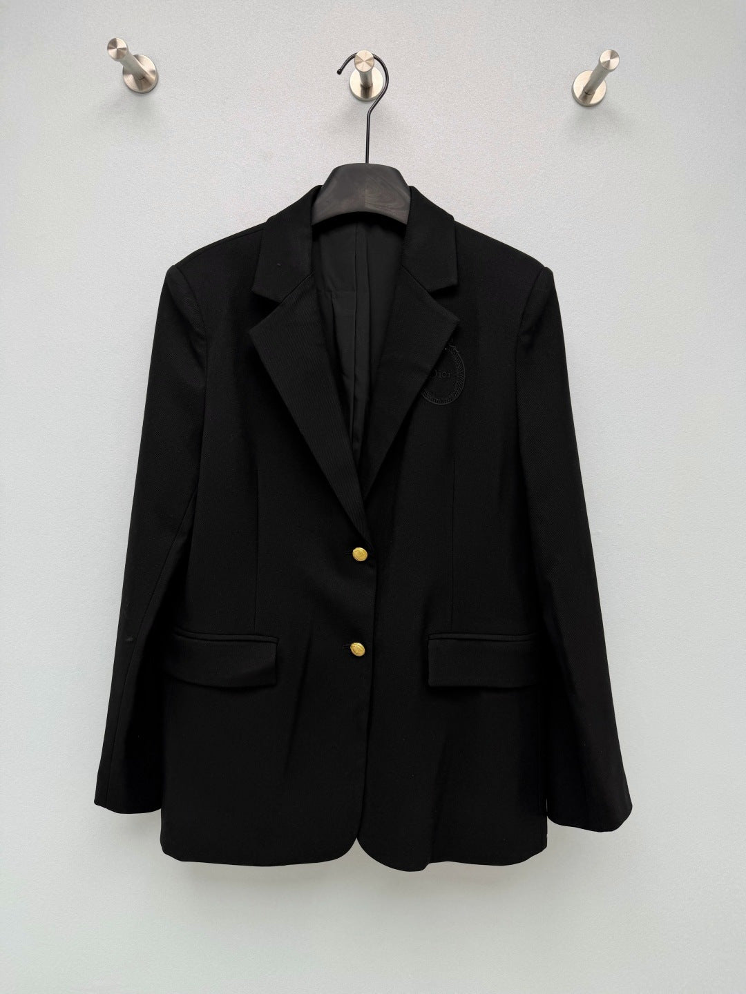 CD 26s Embroidered Casual Blazer Black Wool Polyeste 421380