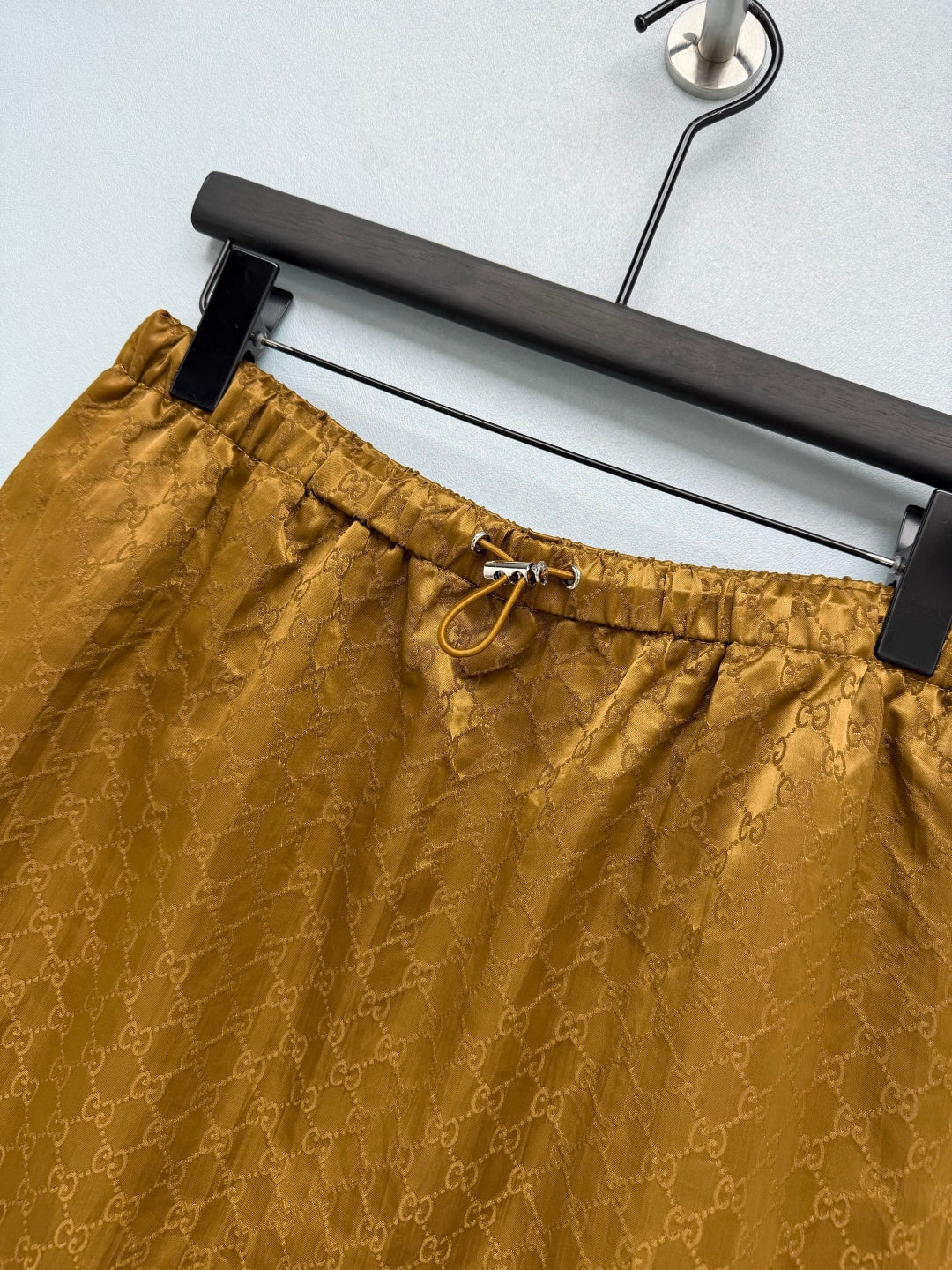 GG 26s Jacquard A-Line Mini Skirt Brown Polyester 425207