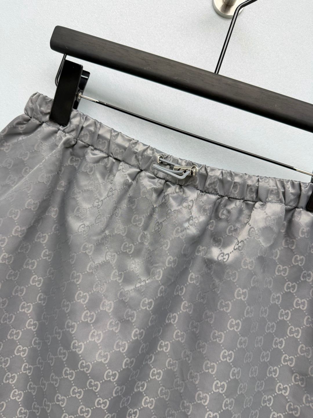 GG 26s Jacquard A-Line Mini Skirt Grey Polyester 425200
