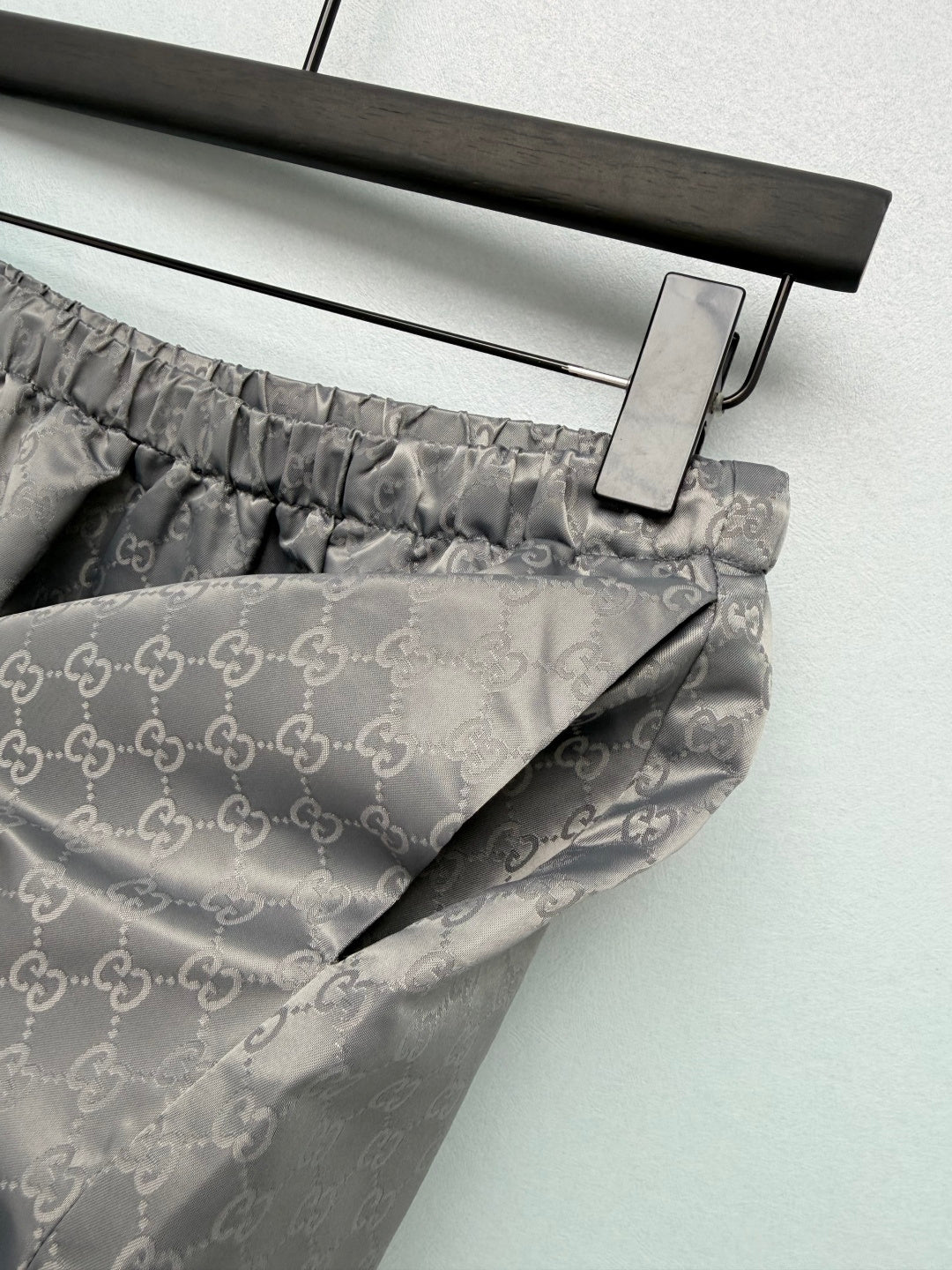 GG 26s Jacquard A-Line Mini Skirt Grey Polyester 425200