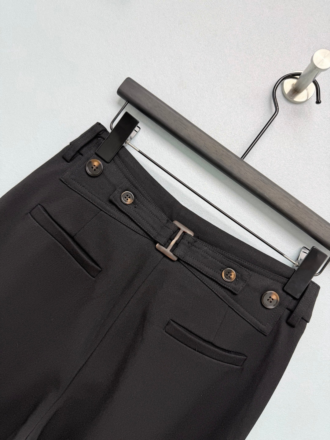 CC 26s High-Waisted Wide-Leg Pants Black Polyester 425194