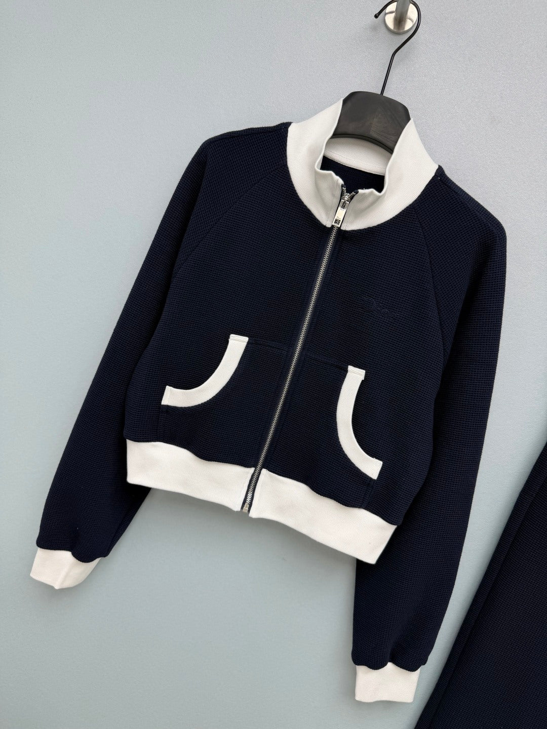 CD 26S Navy Contrast Knit Tracksuit Set 428313