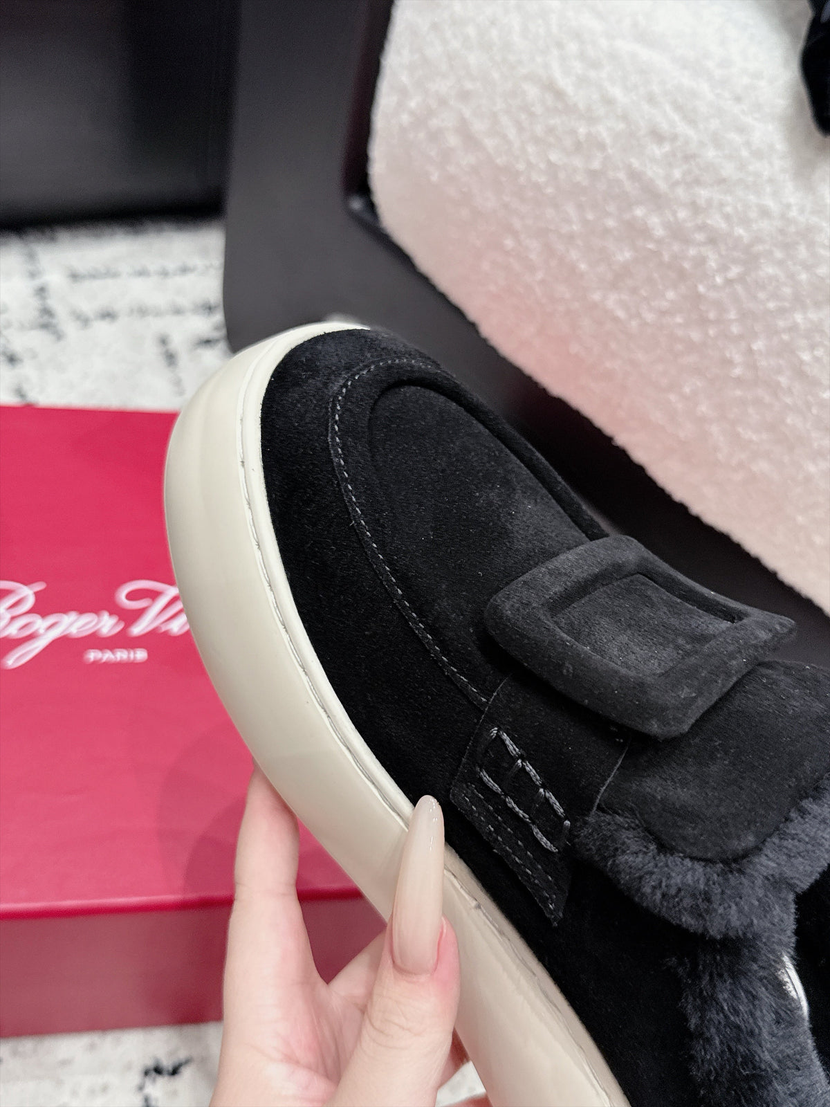 RV 26s Viv' Up Mules 4cm Black Suede 120989