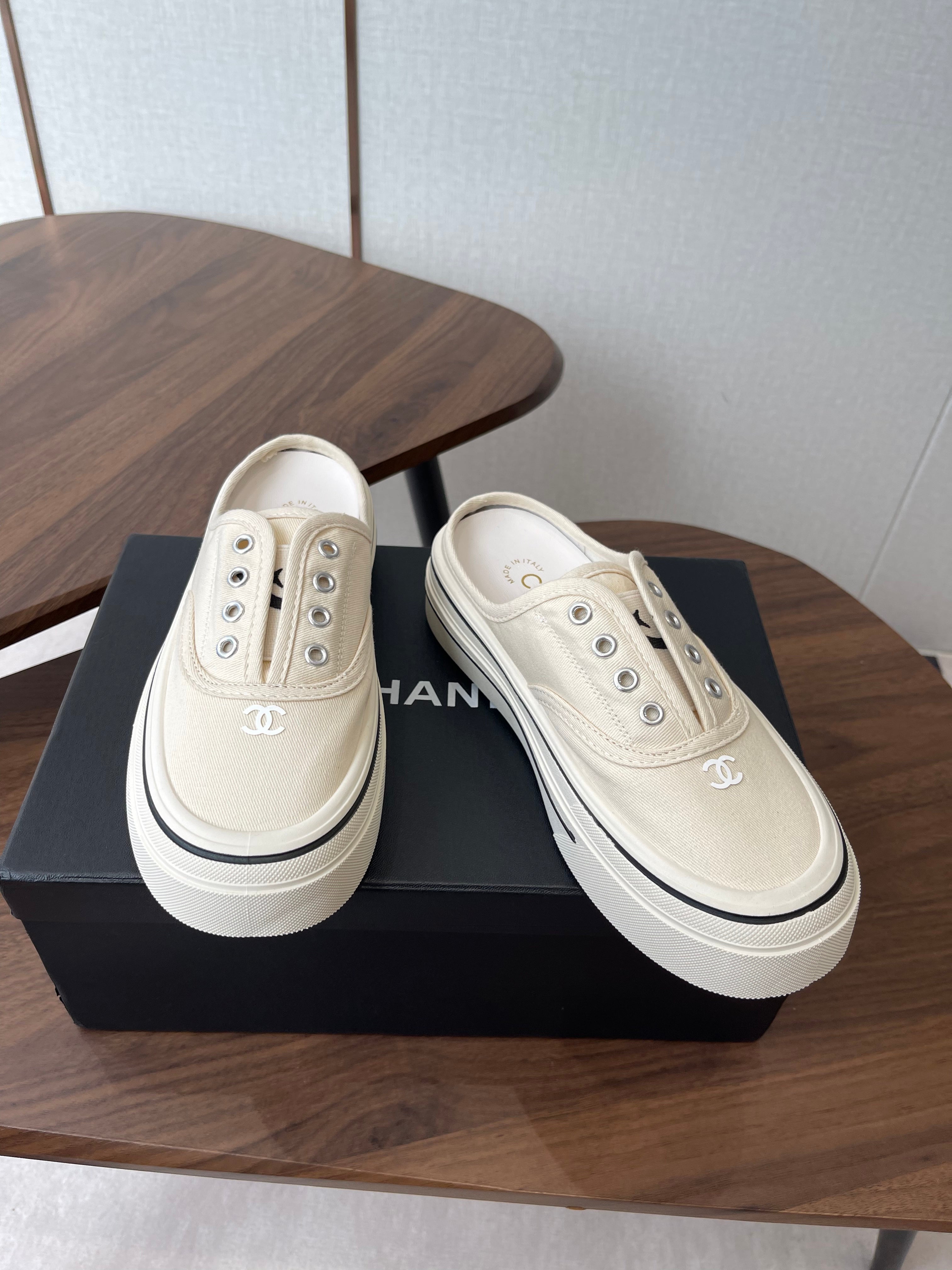 CC 26s Slip-On Platform Ivory Canvas 727466