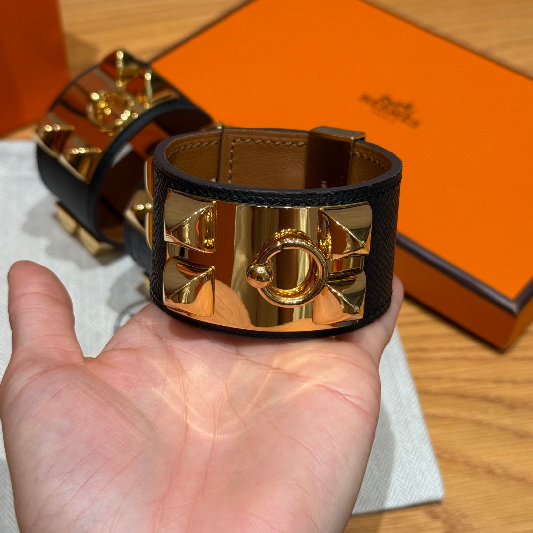 HM Collier De Chien 24 Bracelet Black Espom 216637