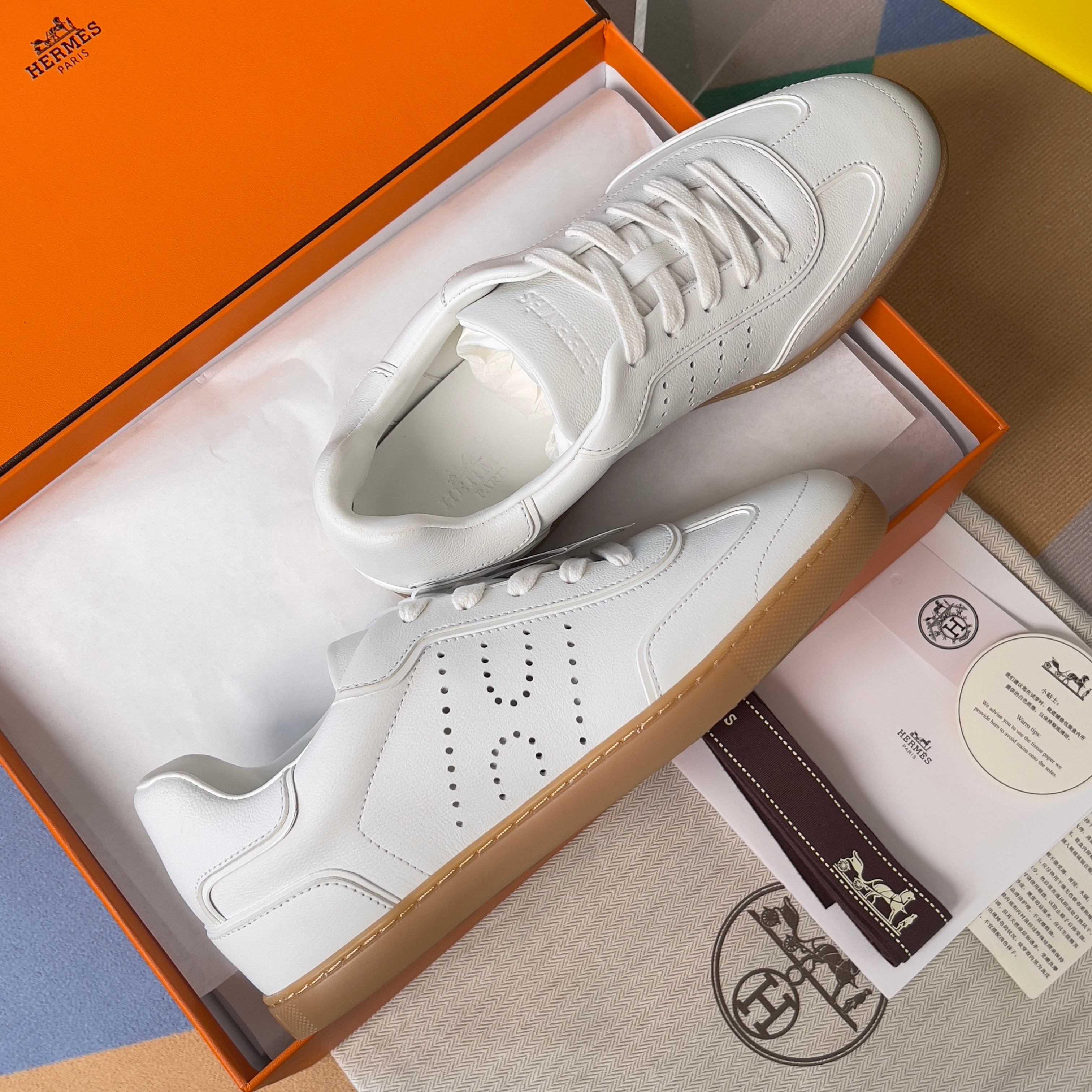 HM Match Sneaker White Sheepskin 609041