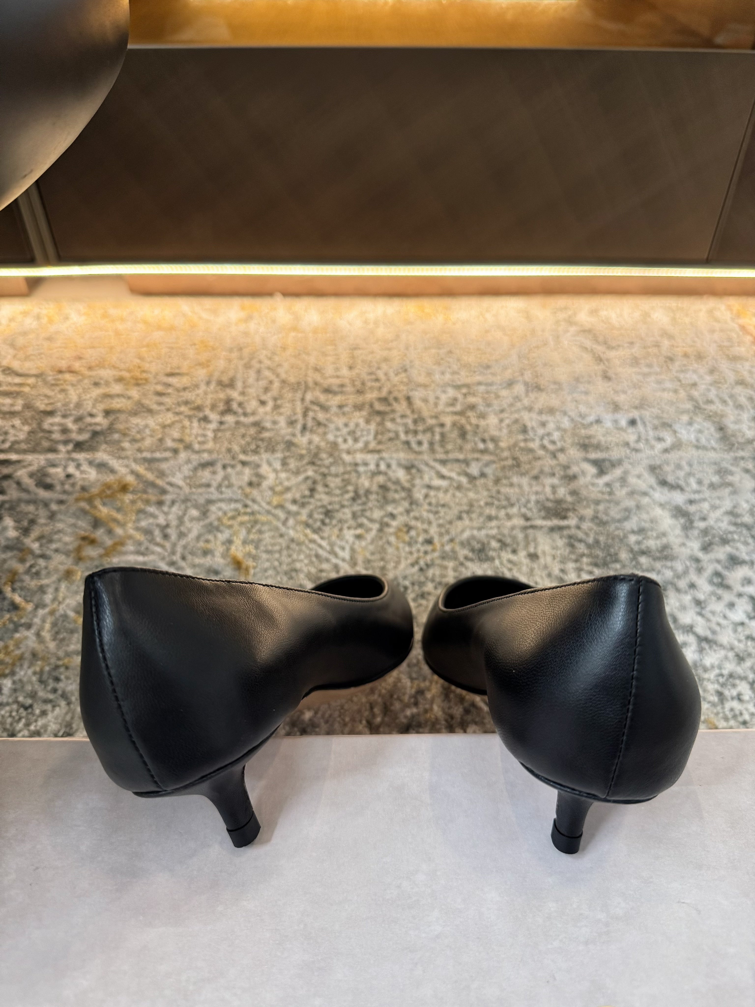 Jimmy Amelia Pumps 35mm Black Sheepskin 430937