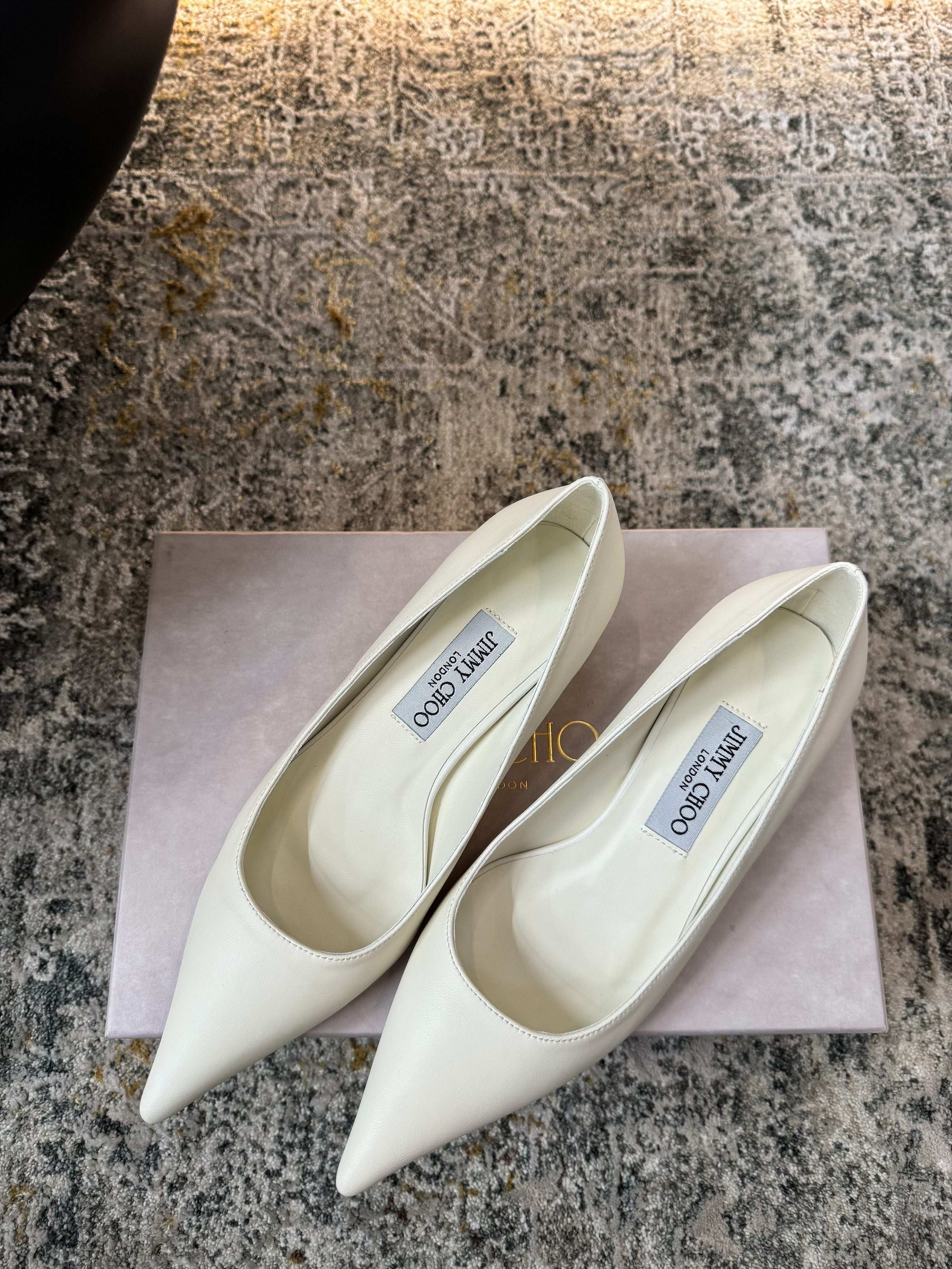 Jimmy Amelia Pumps 35mm White Sheepskin 430938