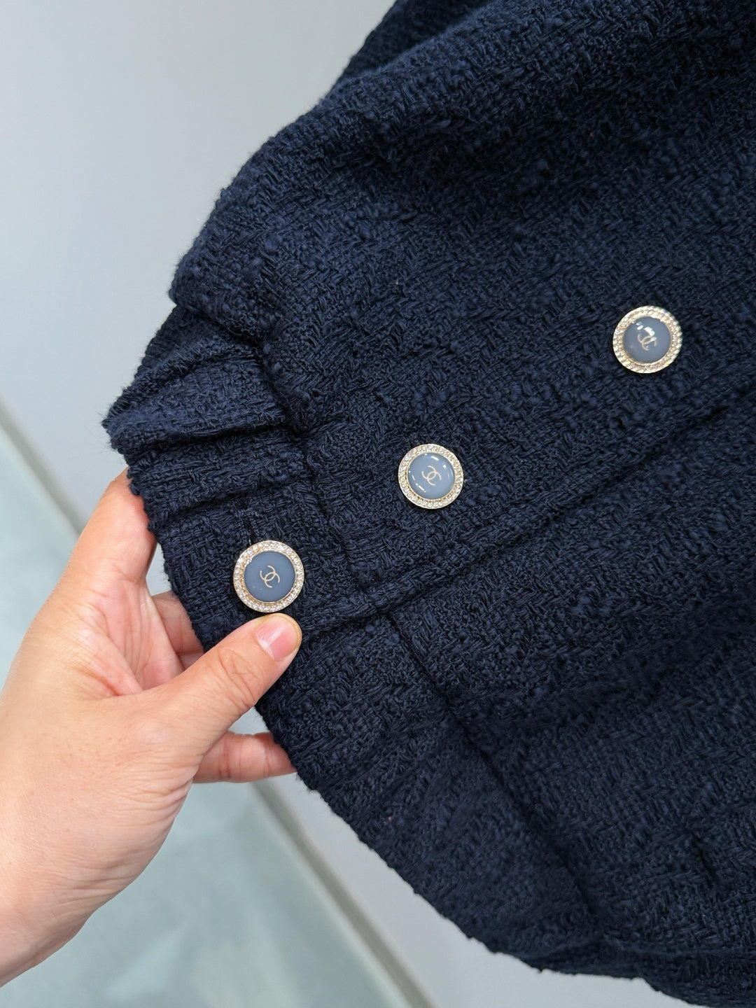 Chanel 26s Short-Sleeve Stand Collar Jacket 888