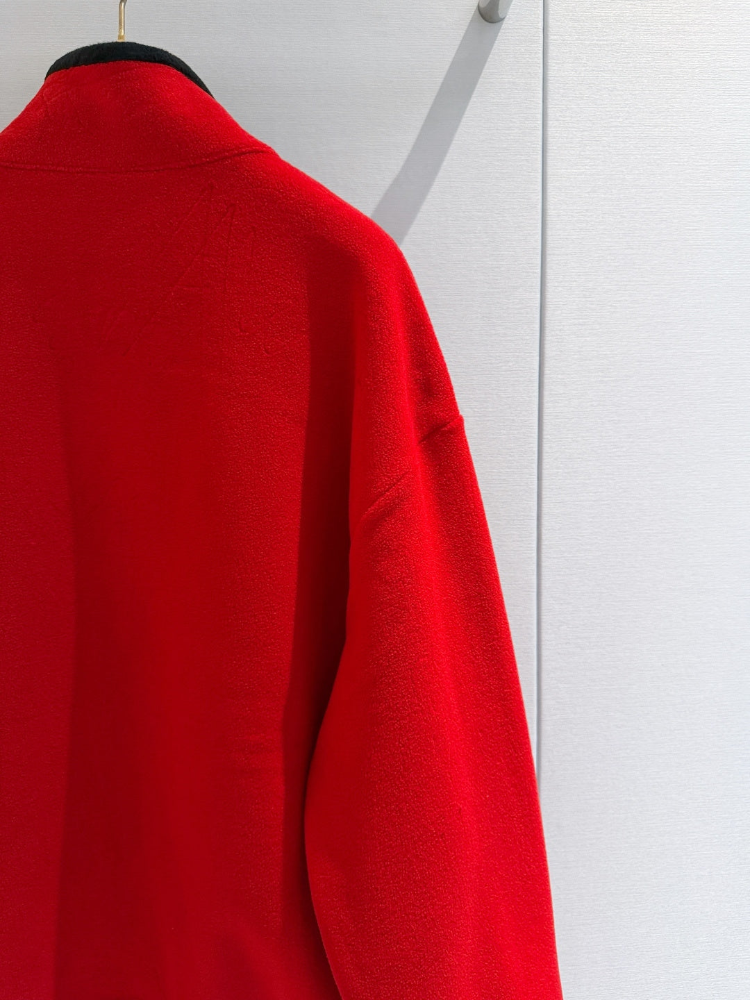 Miu 26s Stand-Collar Coat Red Cotton 418749