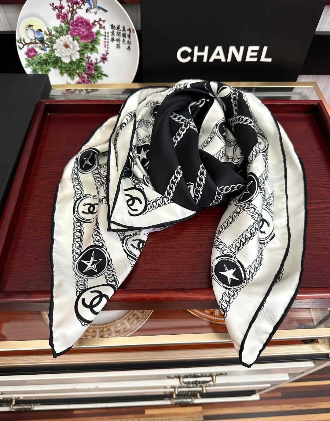 CC Scarf 90x90 Colorful Twill Silk 461769