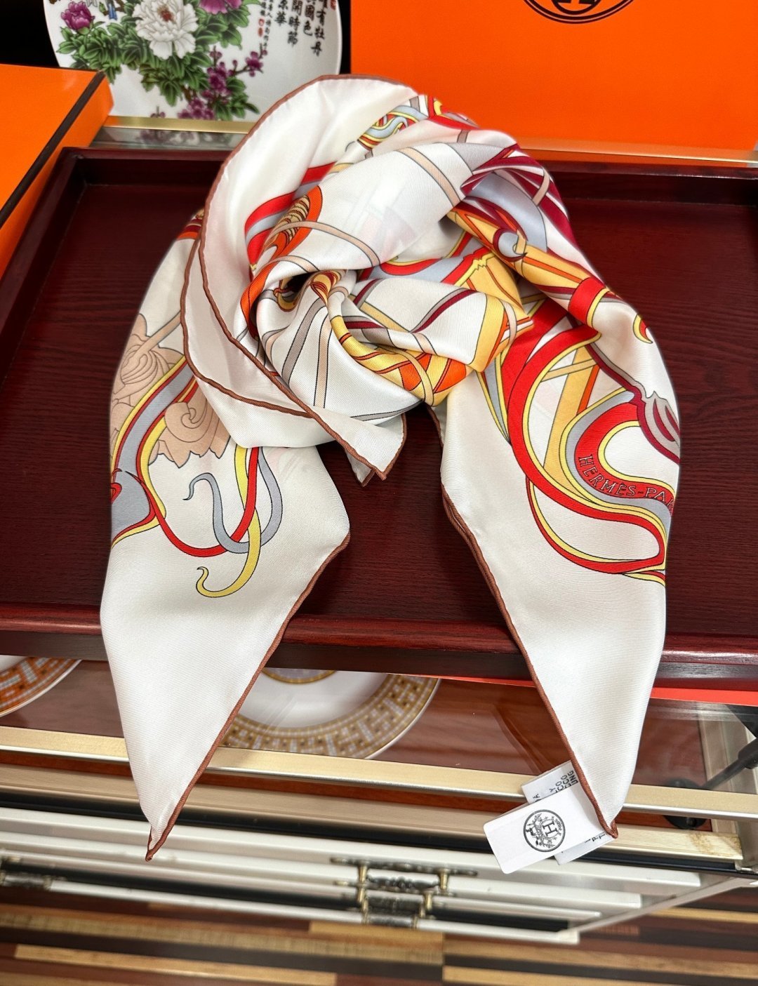 HM Scarf 90x90 Colorful Twill Silk 511161
