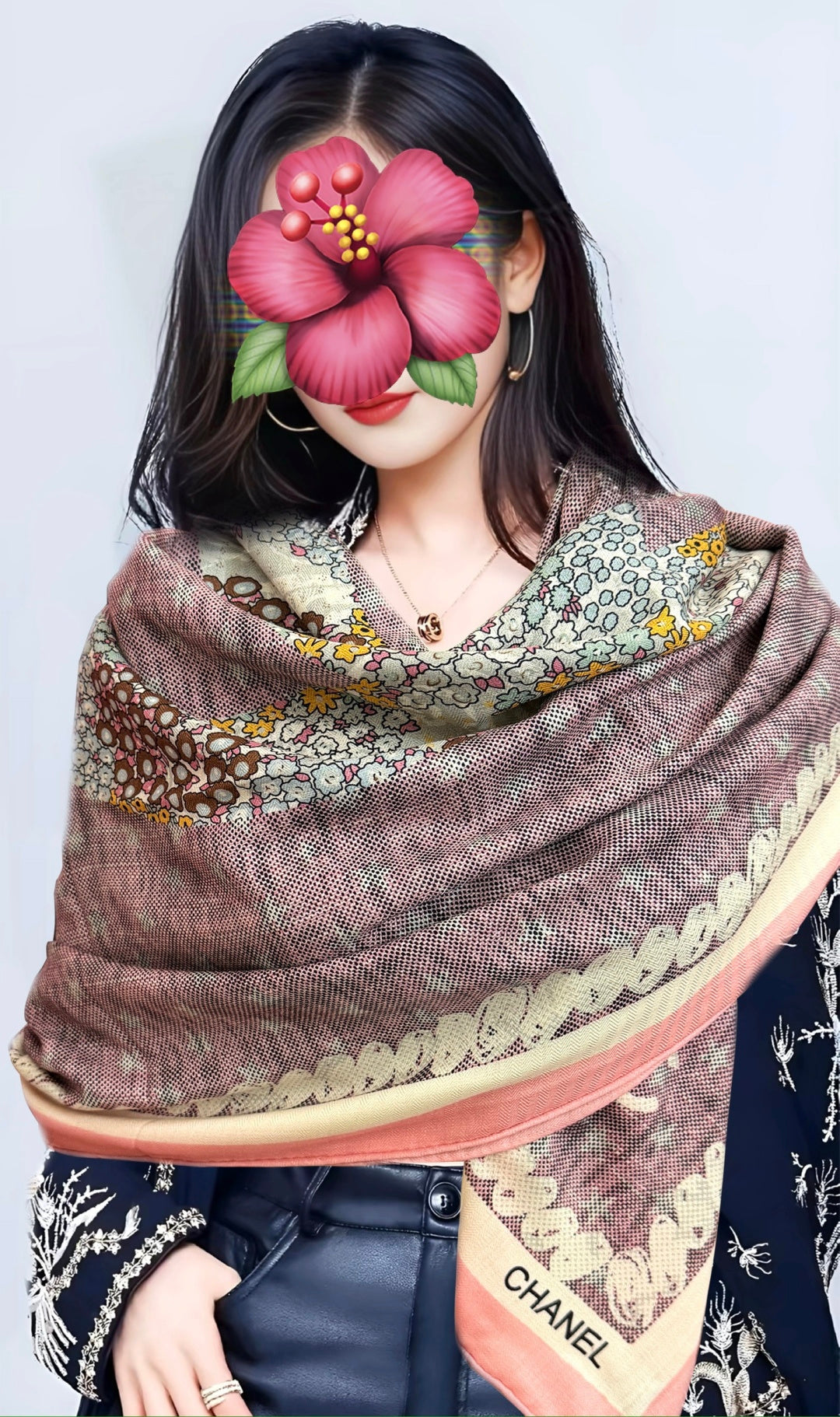 CC 26s Scarf 140 In Cashmere And Silk 521955