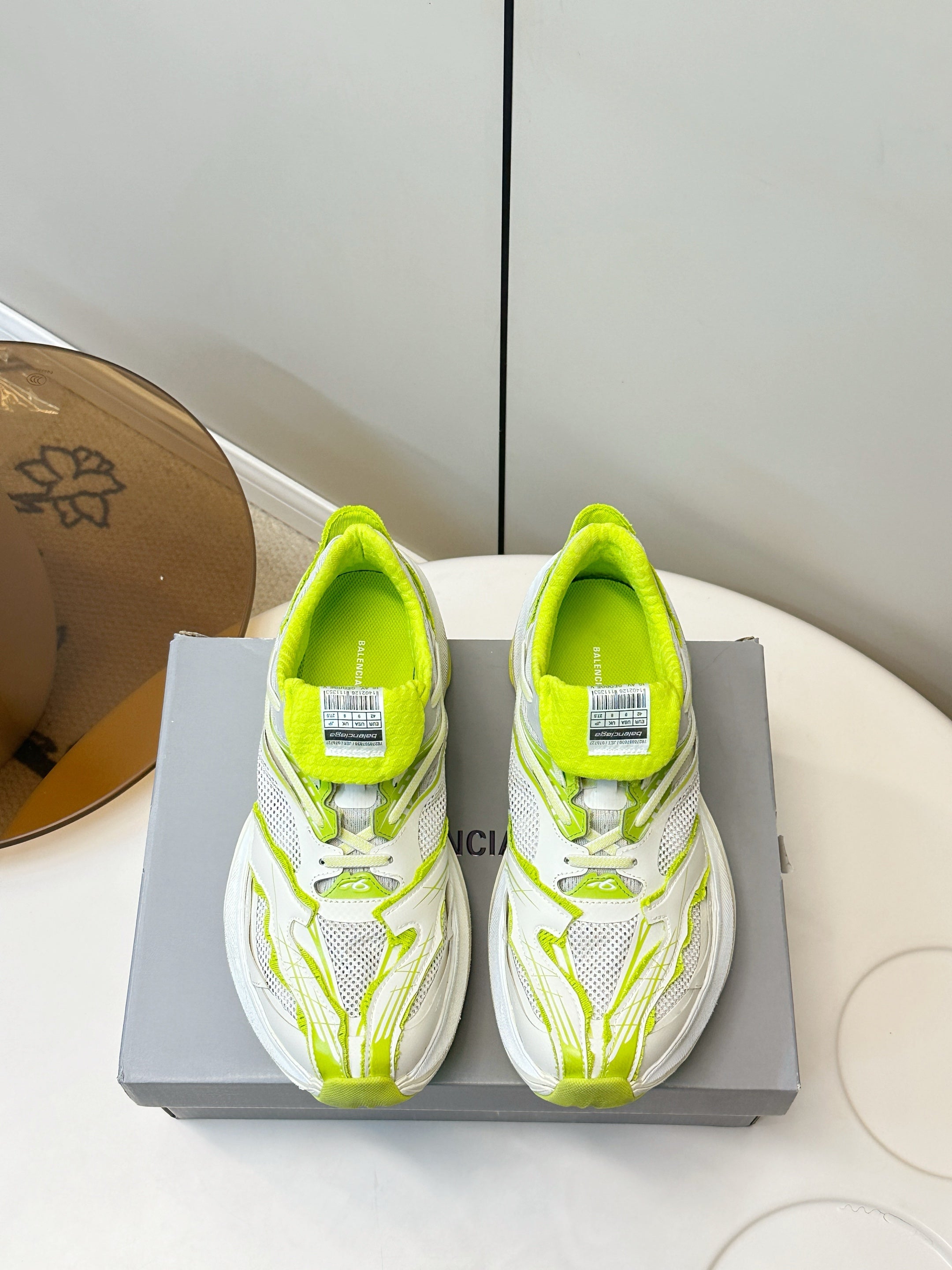Balenciaga Jet Sneaker Neon Green White TPU Mesh 986306